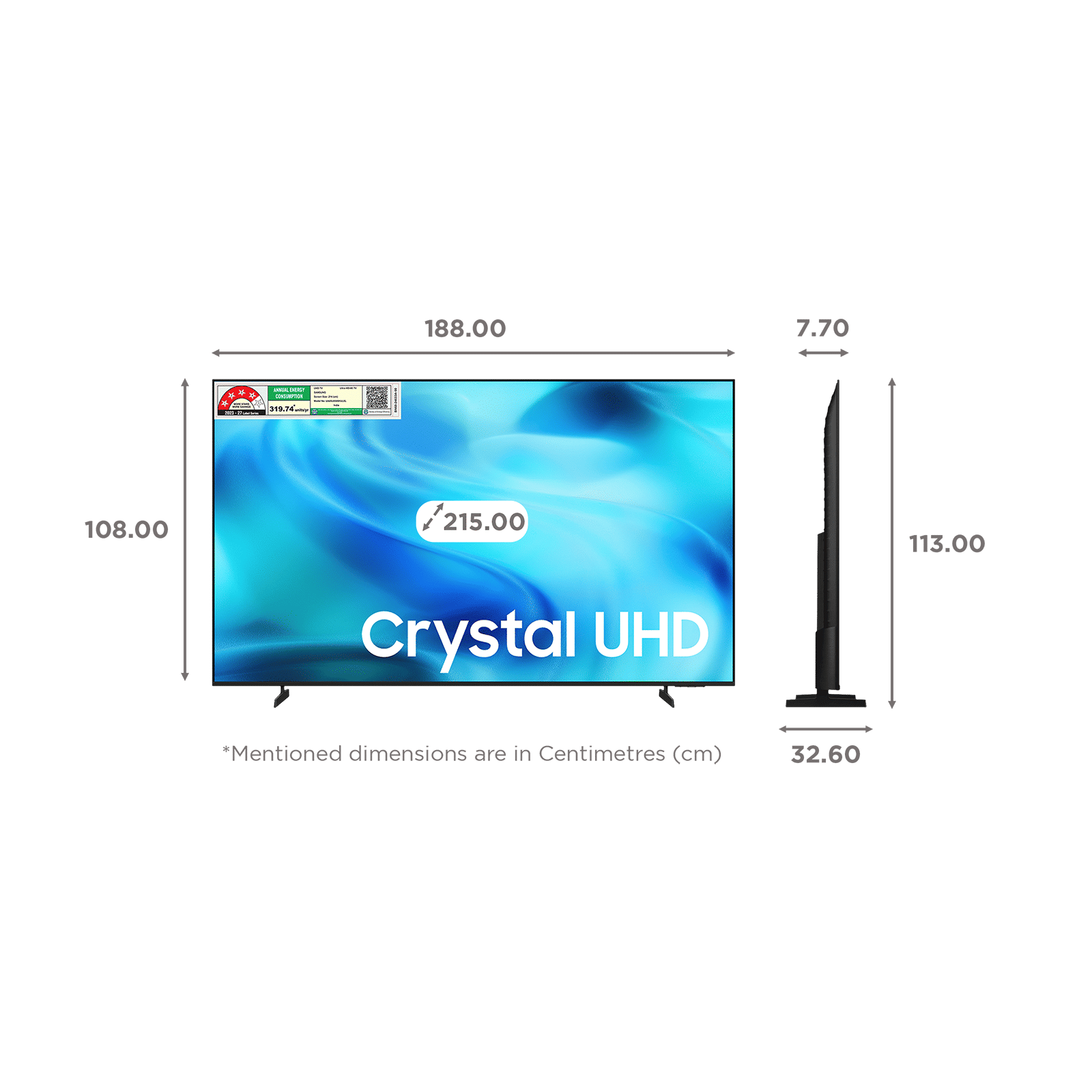 SAMSUNG U8500H 215 cm (85 inch) 4K Ultra HD LED Smart Tizen TV with Google Voice Assistant (2026 Model) SAMSUNG U8500H 215 cm (85 inch) 4K Ultra HD LED Smart Tizen TV with Google Voice Assistant (2026 Model)_2
