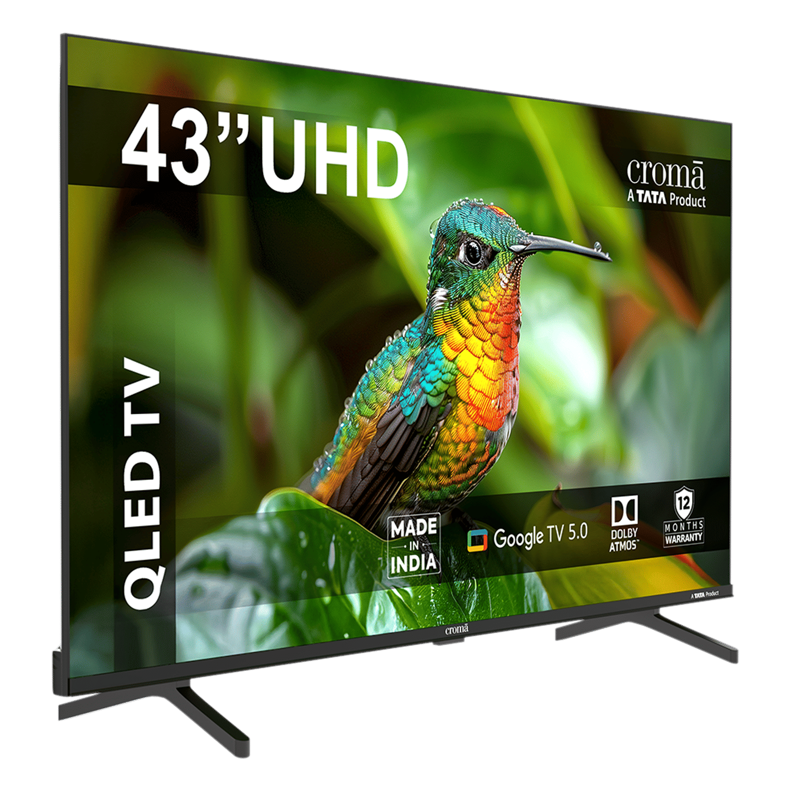 Croma 109 cm (43 inch) 1 Star QLED 4K Ultra HD Smart Google TV with Google Voice Assistant (2026 Model) Croma 109 cm (43 inch) 1 Star QLED 4K Ultra HD Smart Google TV with Google Voice Assistant (2026 Model)_7