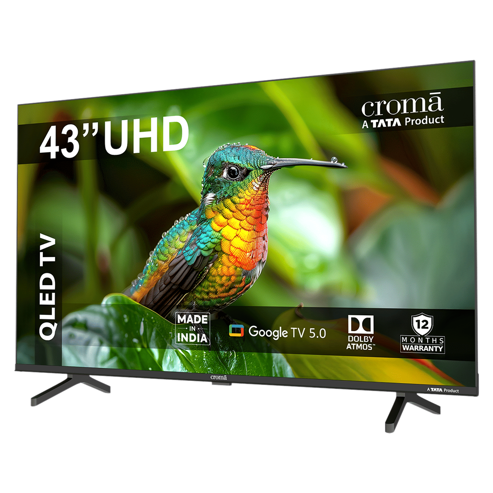 Croma 109 cm (43 inch) 1 Star QLED 4K Ultra HD Smart Google TV with Google Voice Assistant (2026 Model) Croma 109 cm (43 inch) 1 Star QLED 4K Ultra HD Smart Google TV with Google Voice Assistant (2026 Model)_8