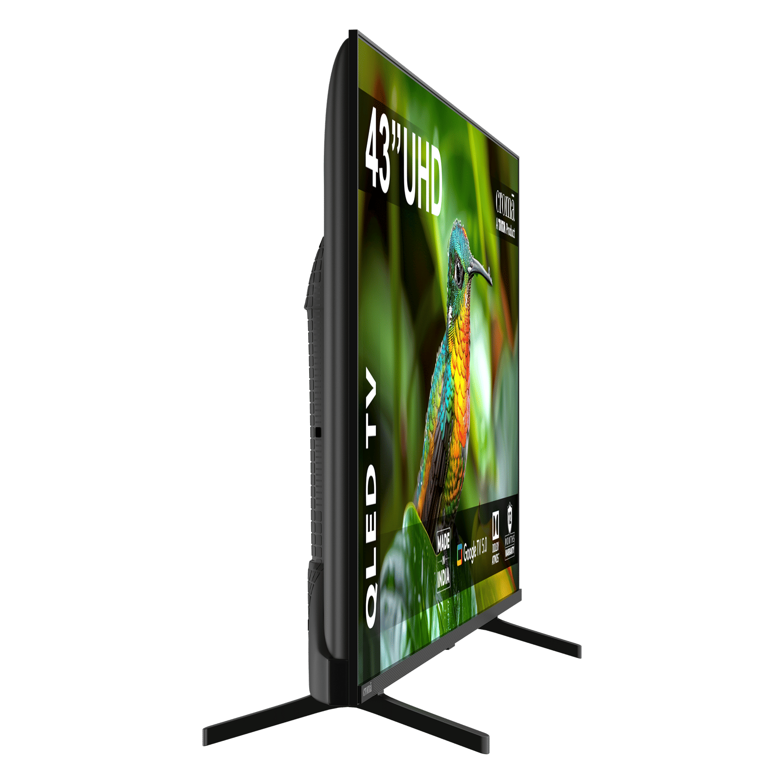 Croma 109 cm (43 inch) 1 Star QLED 4K Ultra HD Smart Google TV with Google Voice Assistant (2026 Model)_11