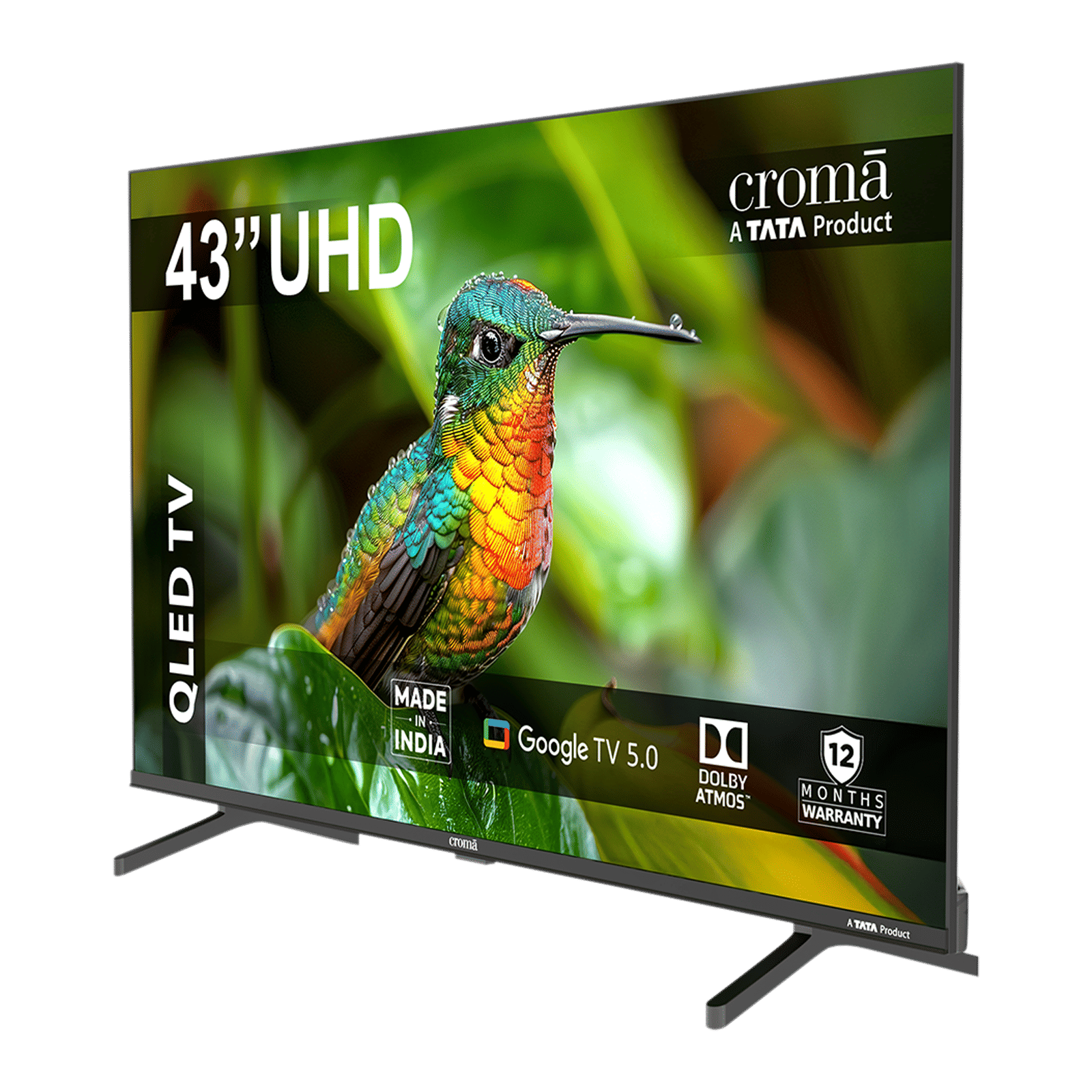 Croma 109 cm (43 inch) 1 Star QLED 4K Ultra HD Smart Google TV with Google Voice Assistant (2026 Model) Croma 109 cm (43 inch) 1 Star QLED 4K Ultra HD Smart Google TV with Google Voice Assistant (2026 Model)_6