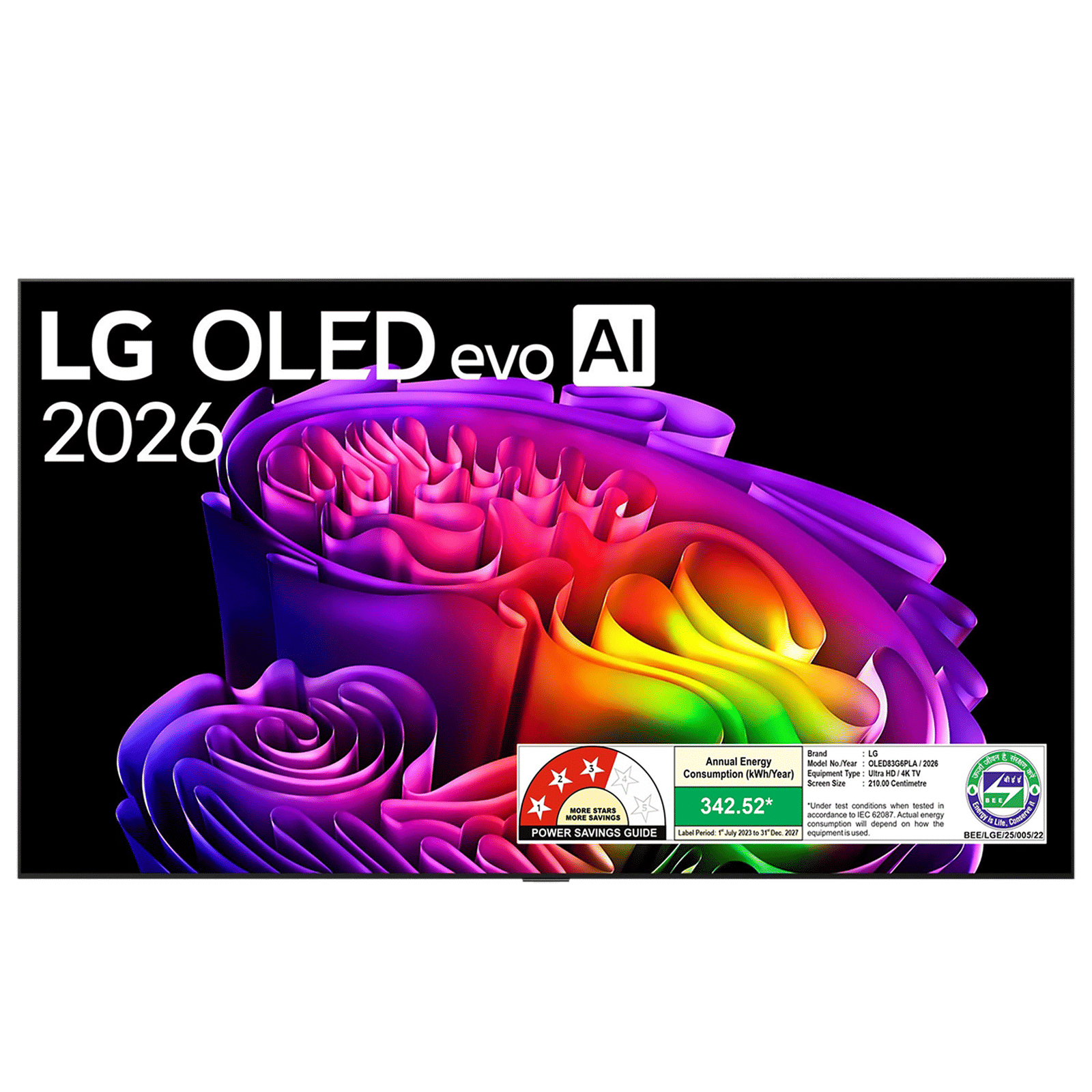 LG evo AI 210 cm (83 inch) 3 Star OLED 4K Ultra HD Smart webOS TV with Intelligent Voice Recognition (2026 model) LG evo AI 210 cm (83 inch) 3 Star OLED 4K Ultra HD Smart webOS TV with Intelligent Voice Recognition (2026 model)_1