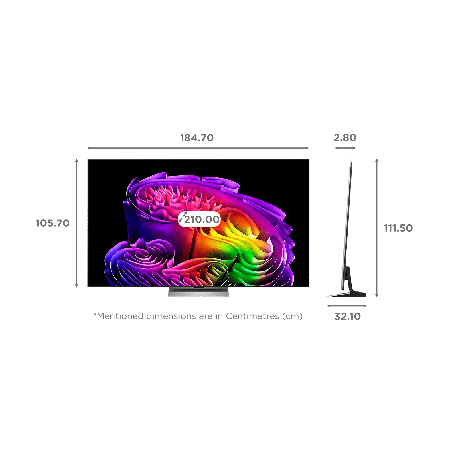 LG evo AI 210 cm (83 inch) 3 Star OLED 4K Ultra HD Smart webOS TV with Intelligent Voice Recognition (2026 model) LG evo AI 210 cm (83 inch) 3 Star OLED 4K Ultra HD Smart webOS TV with Intelligent Voice Recognition (2026 model)_2