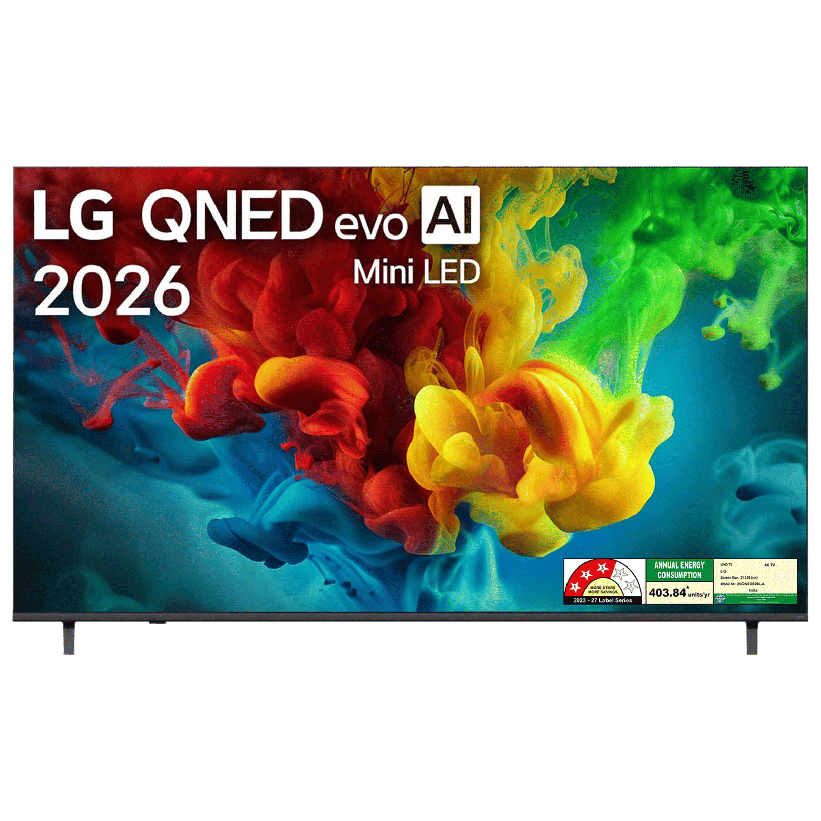 LG QNED82 215.9 cm (85 inch) 3 Star QNED Mini LED 4K Ultra HD Smart webOS TV with Filmmaker Ambient Mode (2026 model) LG QNED82 215.9 cm (85 inch) 3 Star QNED Mini LED 4K Ultra HD Smart webOS TV with Filmmaker Ambient Mode (2026 model)_1