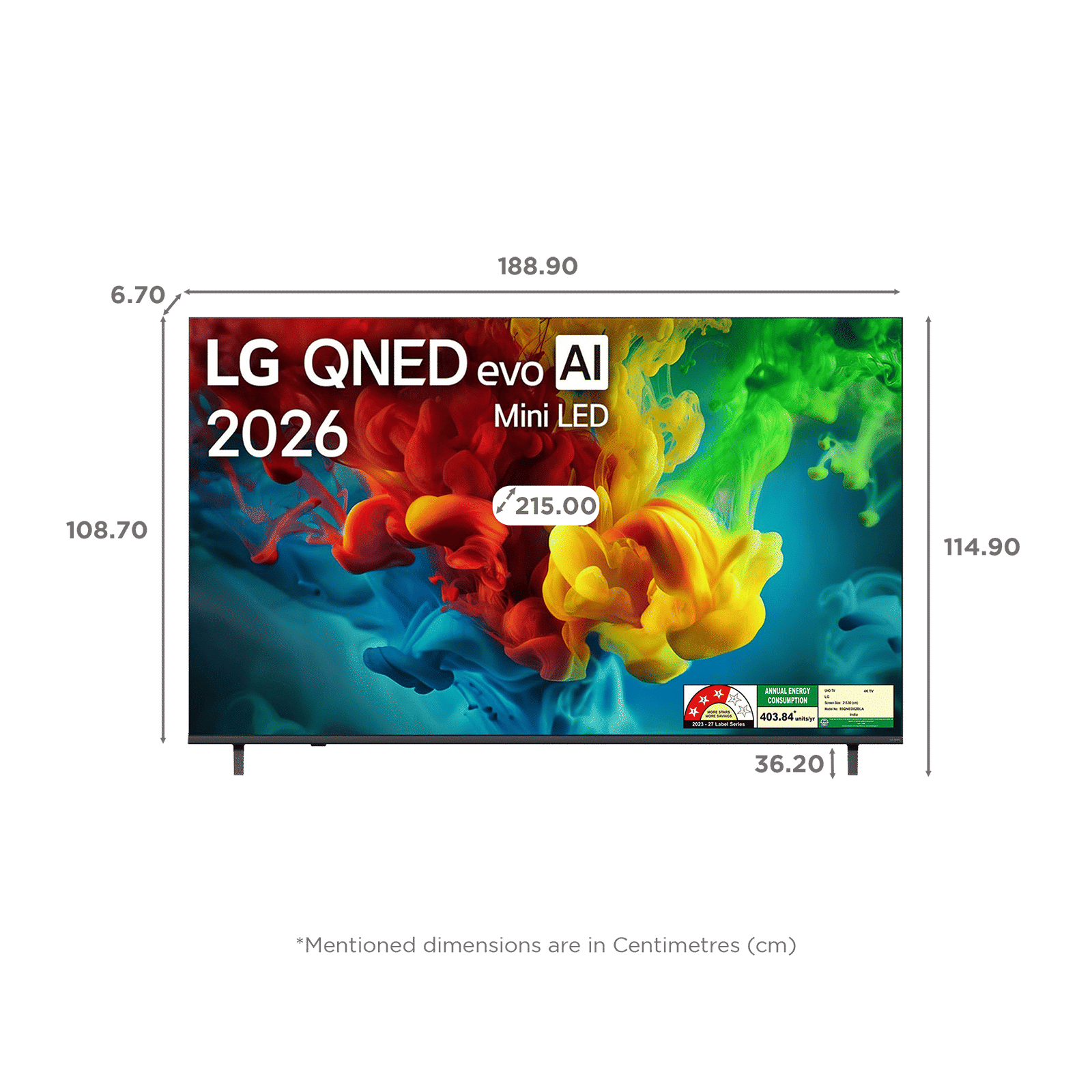 LG QNED82 215.9 cm (85 inch) 3 Star QNED Mini LED 4K Ultra HD Smart webOS TV with Filmmaker Ambient Mode (2026 model) LG QNED82 215.9 cm (85 inch) 3 Star QNED Mini LED 4K Ultra HD Smart webOS TV with Filmmaker Ambient Mode (2026 model)_13