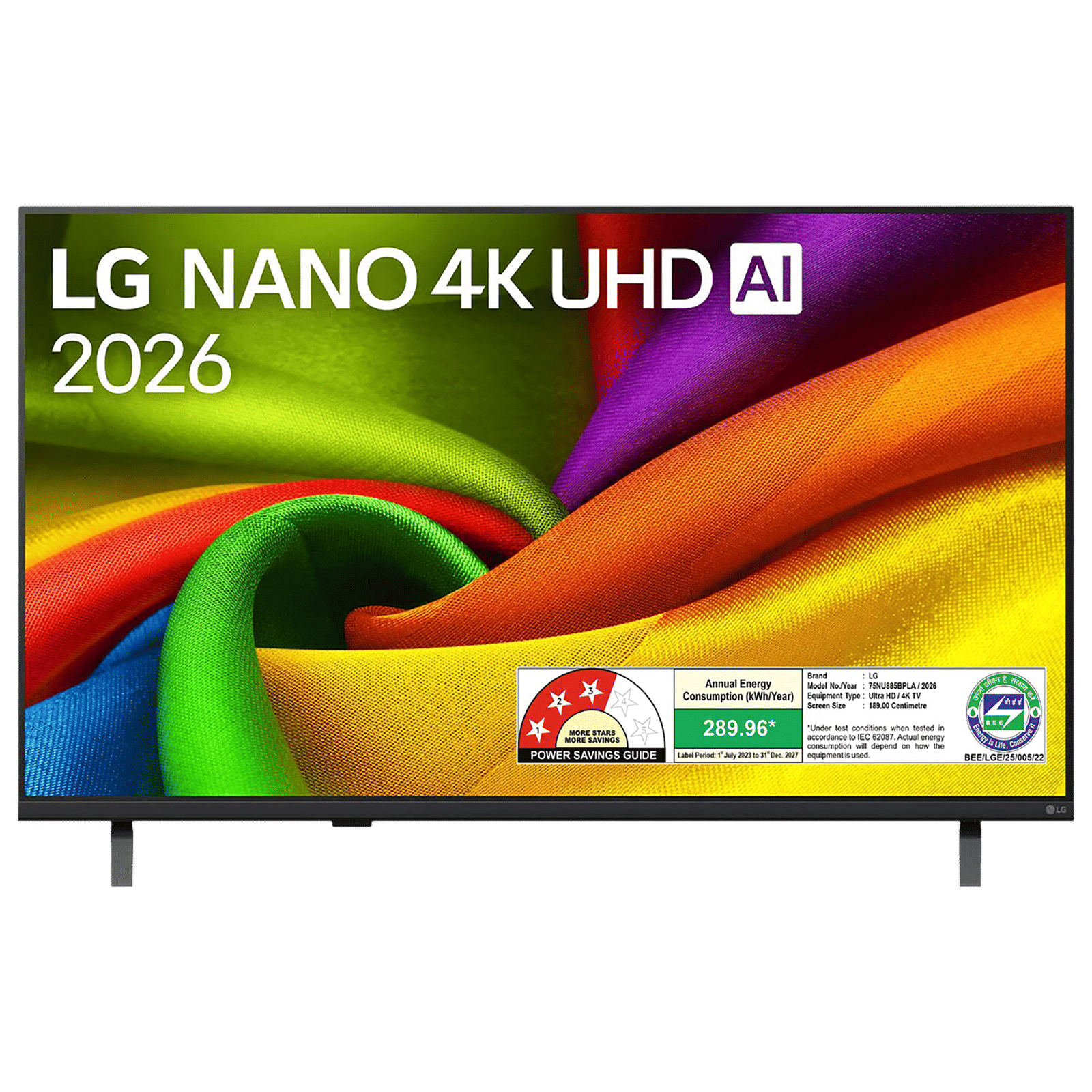 LG NanoCell AI NU885 190 cm (75 inch) 3 Star 4K Ultra HD Smart webOS TV with Intelligent Voice Recognition (2026 model) LG NanoCell AI NU885 190 cm (75 inch) 3 Star 4K Ultra HD Smart webOS TV with Intelligent Voice Recognition (2026 model)_1