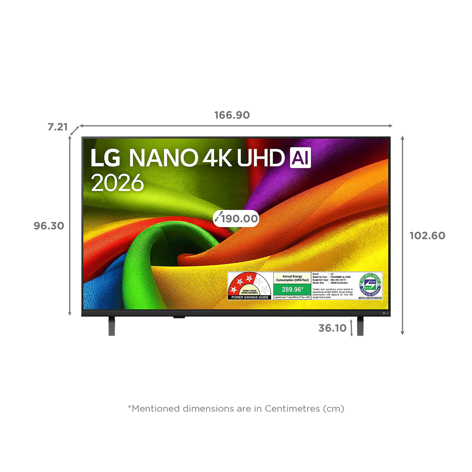 LG NanoCell AI NU885 190 cm (75 inch) 3 Star 4K Ultra HD Smart webOS TV with Intelligent Voice Recognition (2026 model) LG NanoCell AI NU885 190 cm (75 inch) 3 Star 4K Ultra HD Smart webOS TV with Intelligent Voice Recognition (2026 model)_2