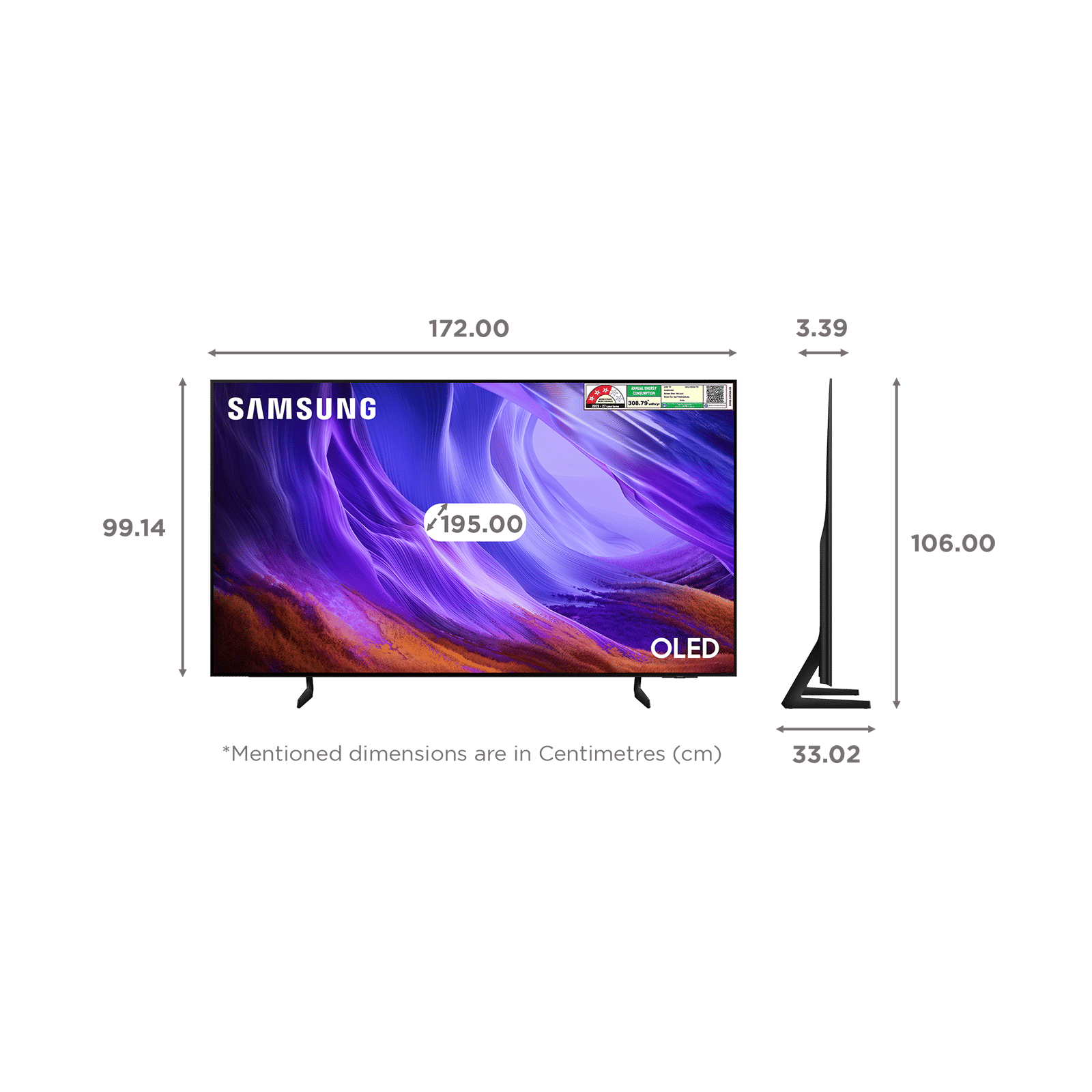 SAMSUNG S85H 195 cm (77 inch) 3 Star OLED 4K Ultra HD Smart Tizen TV with Google Voice Assistant (2026 Model) SAMSUNG S85H 195 cm (77 inch) 3 Star OLED 4K Ultra HD Smart Tizen TV with Google Voice Assistant (2026 Model)_2