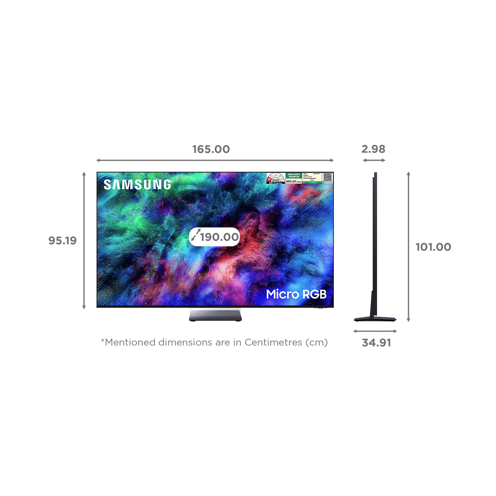 SAMSUNG R95H 190 cm (75 inch) 1 Star Micro RGB 4K Ultra HD Smart Tizen TV with Voice Assistant (2026 Model)_15