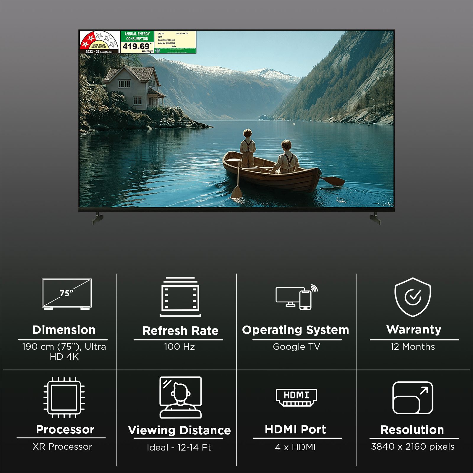 SONY BRAVIA 3 II 190 cm (75 inch) 2 Star LED 4K Ultra HD Smart Google TV with Voice Assistant (2026 model) SONY BRAVIA 3 II 190 cm (75 inch) 2 Star LED 4K Ultra HD Smart Google TV with Voice Assistant (2026 model)_3