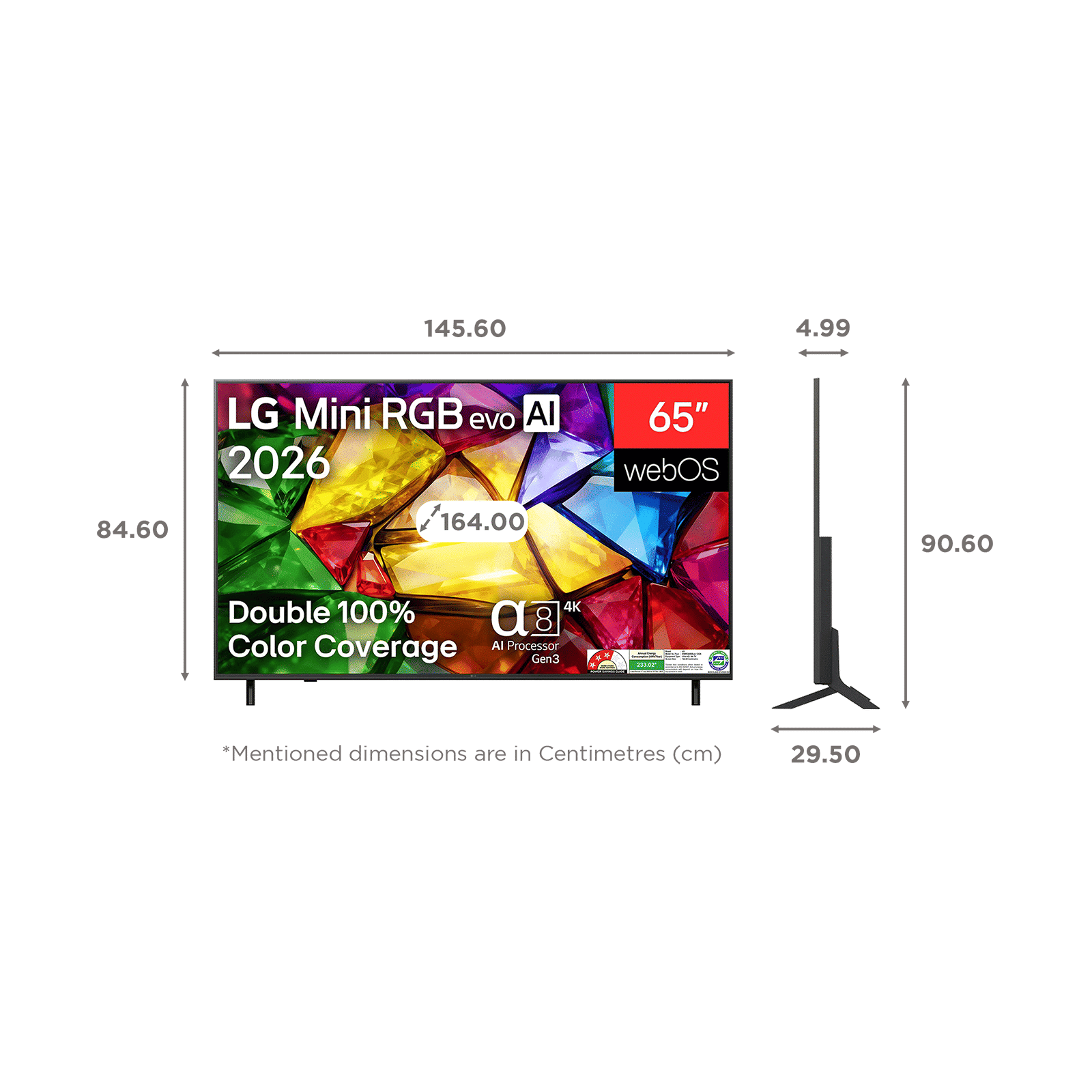 LG MRGB85 164 cm (65 inch) 3 Star Mini RGB 4K Ultra HD Smart webOS 26 TV with AI HDR Remastering (2026 model) LG MRGB85 164 cm (65 inch) 3 Star Mini RGB 4K Ultra HD Smart webOS 26 TV with AI HDR Remastering (2026 model)_12