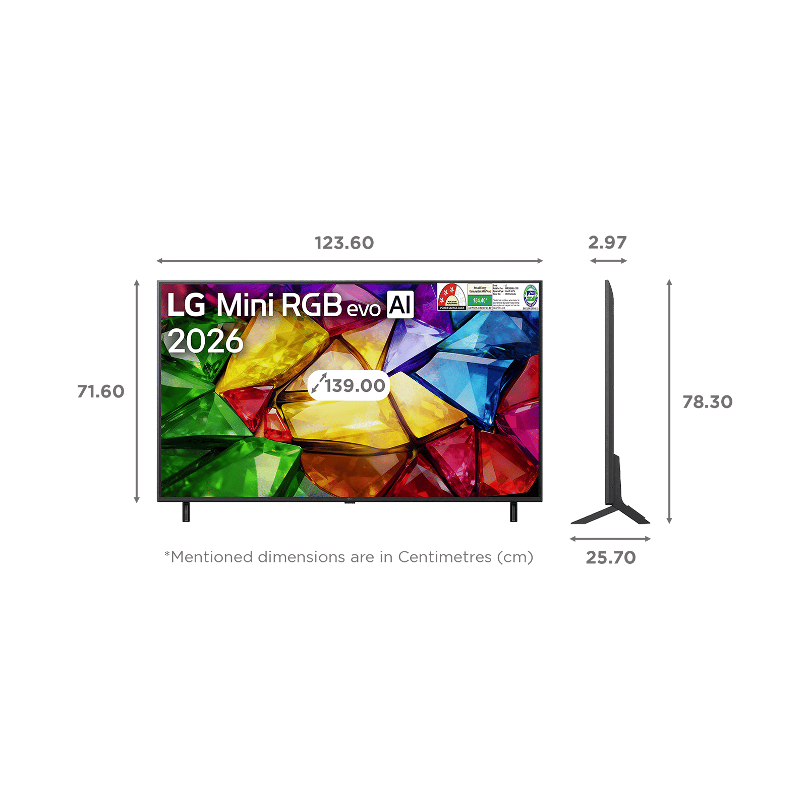 LG MRGB85 139.7 cm (55 inch) 3 Star Mini RGB 4K Ultra HD Smart WebOS TV with Intelligent Voice Recognition (2026 model) LG MRGB85 139.7 cm (55 inch) 3 Star Mini RGB 4K Ultra HD Smart WebOS TV with Intelligent Voice Recognition (2026 model)_2
