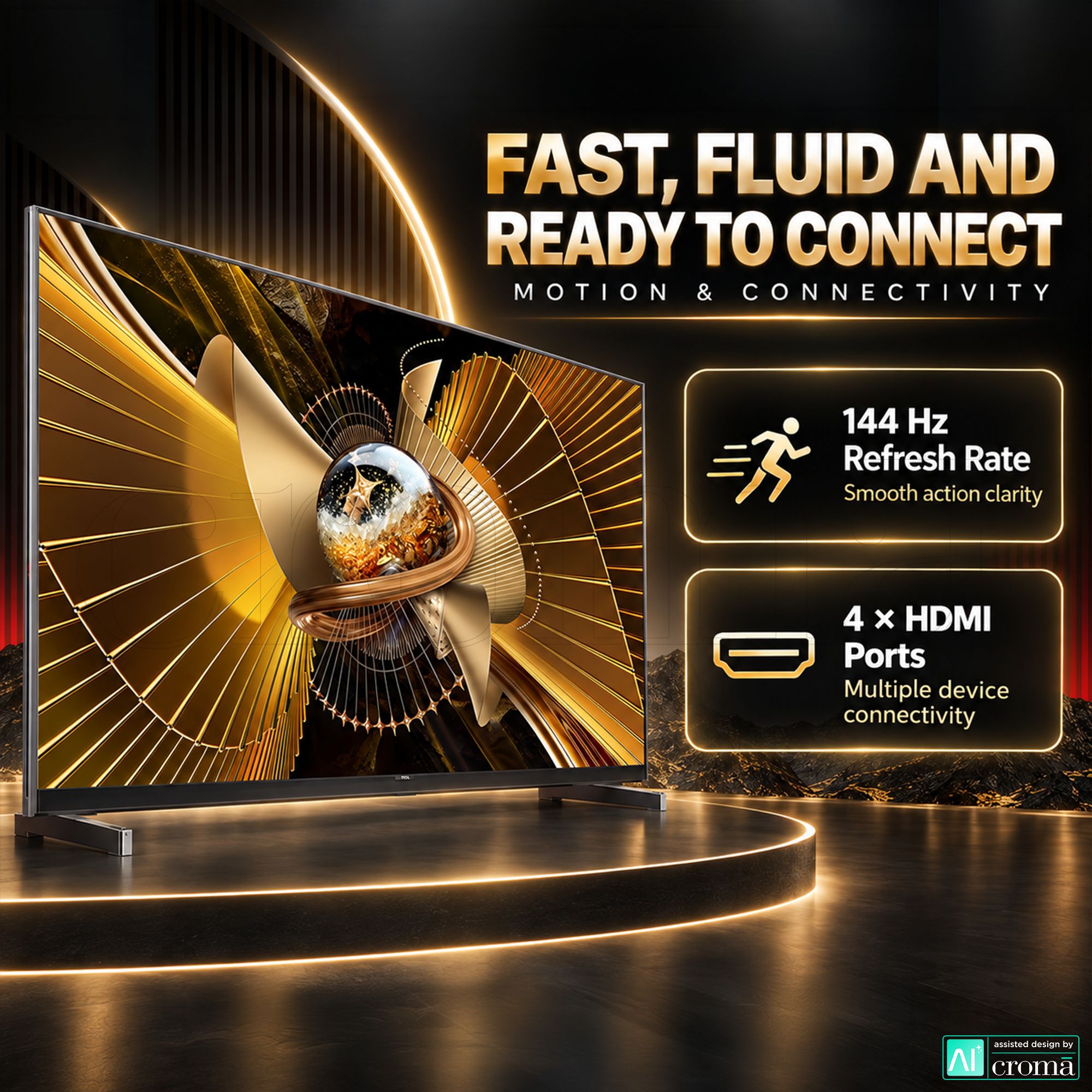 TCL X series 215.9 cm (85 inch) 1 Star SQD-Mini LED 4K Super Ultra HD Smart Google TV with Google Voice Assistant (2026 Model) TCL X series 215.9 cm (85 inch) 1 Star SQD-Mini LED 4K Super Ultra HD Smart Google TV with Google Voice Assistant (2026 Model)_4