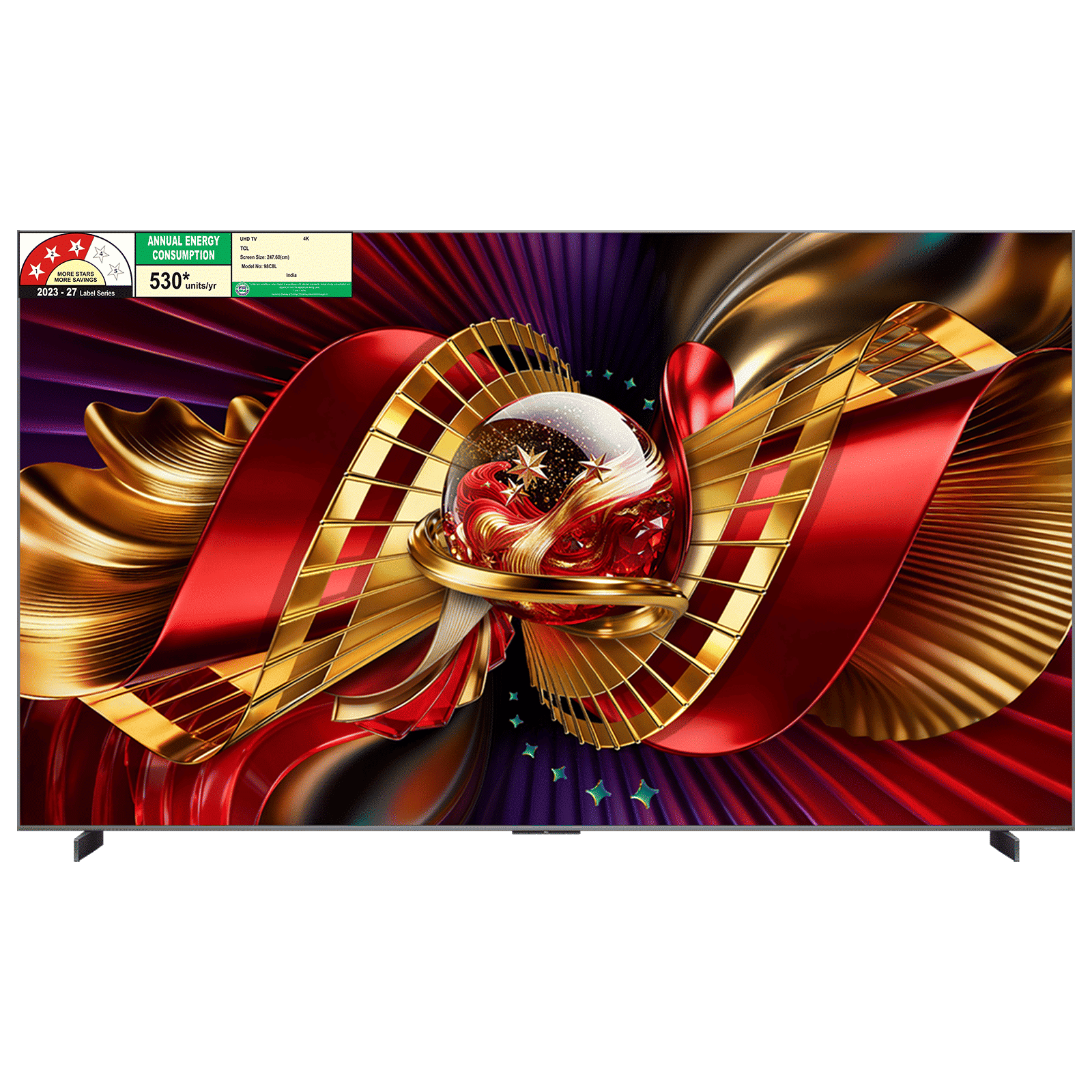 TCL C series 248.92 cm (98 inch) 3 Star SQD-Mini LED 4K Super Ultra HD Smart Google TV with Google Voice Assistant (2026 Model) TCL C series 248.92 cm (98 inch) 3 Star SQD-Mini LED 4K Super Ultra HD Smart Google TV with Google Voice Assistant (2026 Model)_1