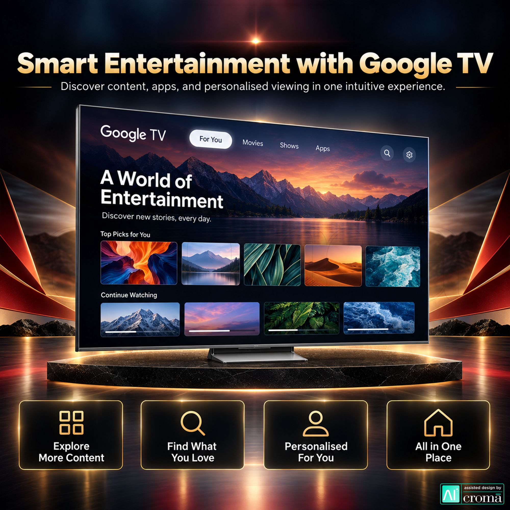 TCL C series 215.9 cm (85 inch) 2 Star SQD-Mini LED 4K Super Ultra HD Smart Google TV with Google Voice Assistant (2026 Model) TCL C series 215.9 cm (85 inch) 2 Star SQD-Mini LED 4K Super Ultra HD Smart Google TV with Google Voice Assistant (2026 Model)_5
