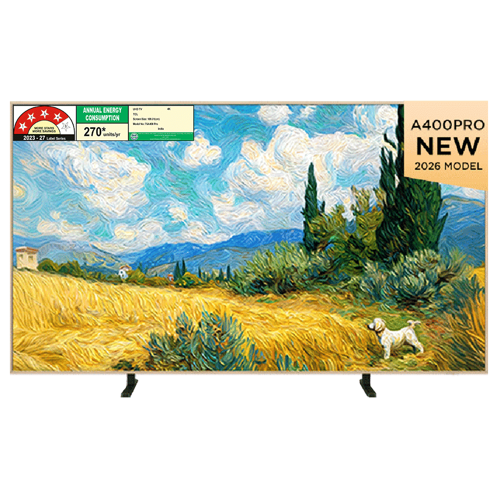 TCL A series 190.5 cm (75 inch) 4 Star QD-Mini LED 4K Super Ultra HD Smart Google TV with Google Voice Assistant (2026 Model)_1