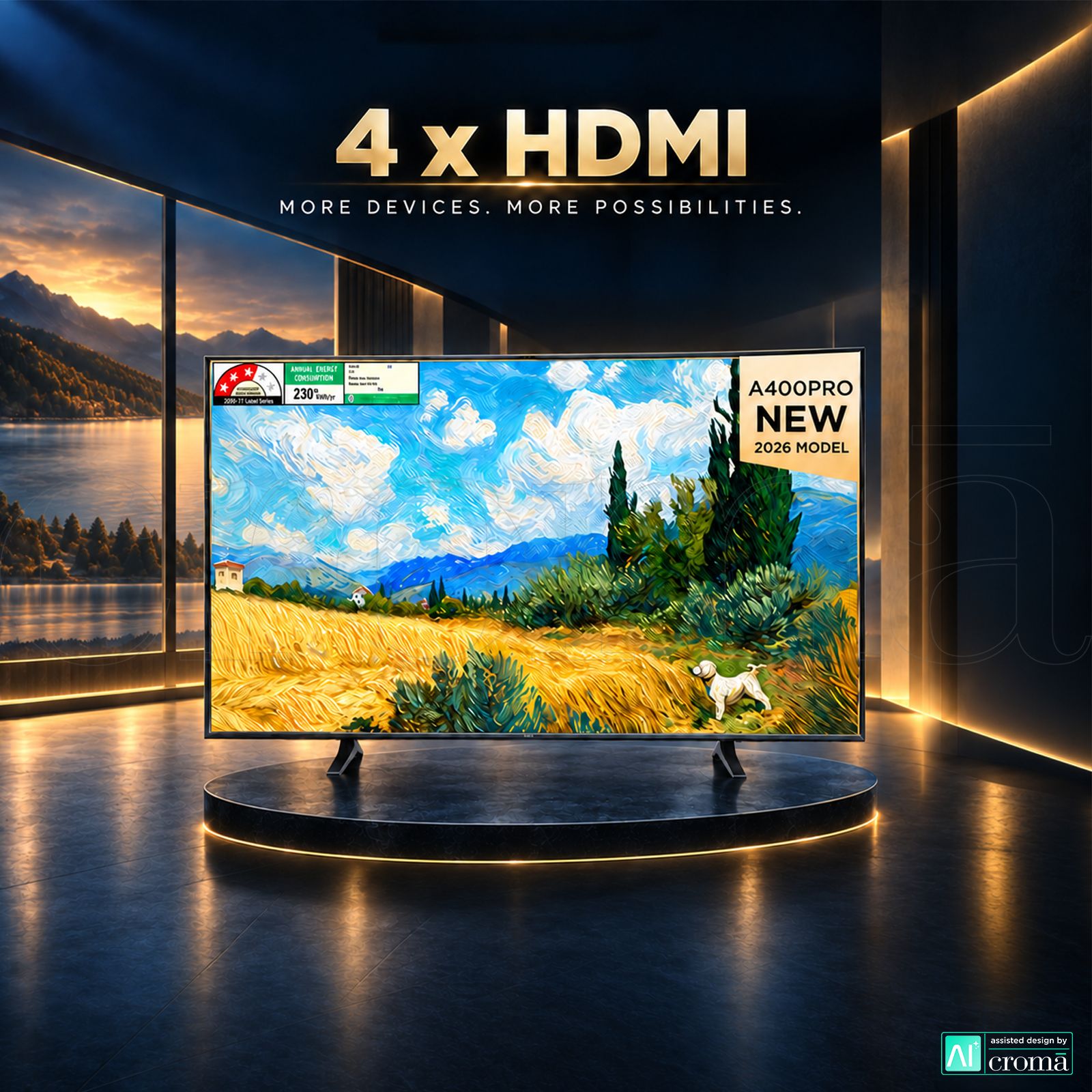 TCL A series 165.1 cm (65 inch) 3 Star QD-Mini LED 4K Super Ultra HD Smart Google TV with Google Voice Assistant (2026 Model) TCL A series 165.1 cm (65 inch) 3 Star QD-Mini LED 4K Super Ultra HD Smart Google TV with Google Voice Assistant (2026 Model)_6