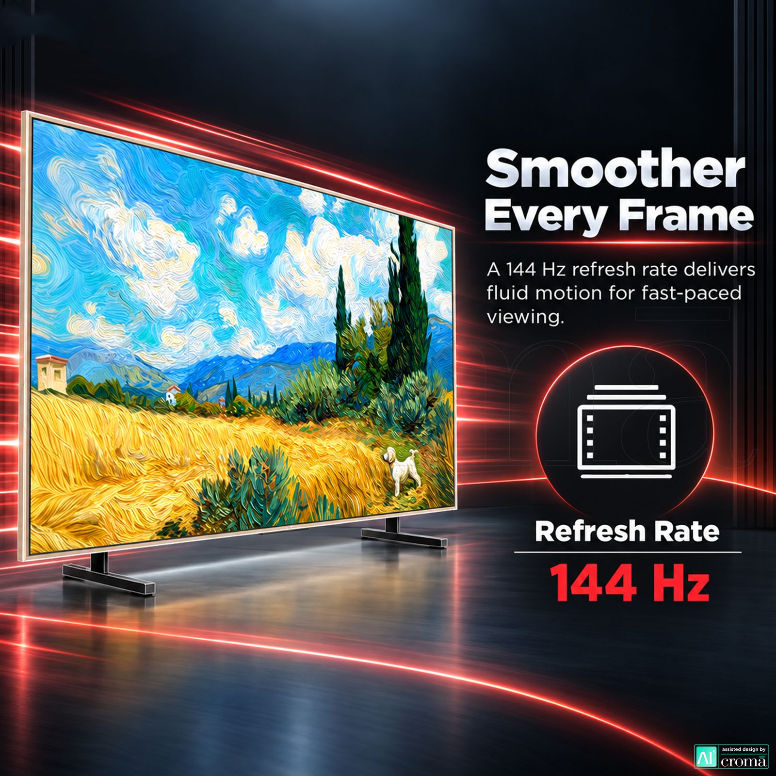 TCL A series 139.7 cm (55 inch) 2 Star QD-Mini LED 4K Super Ultra HD Smart Google TV with Google Voice Assistant (2026 Model) TCL A series 139.7 cm (55 inch) 2 Star QD-Mini LED 4K Super Ultra HD Smart Google TV with Google Voice Assistant (2026 Model)_3