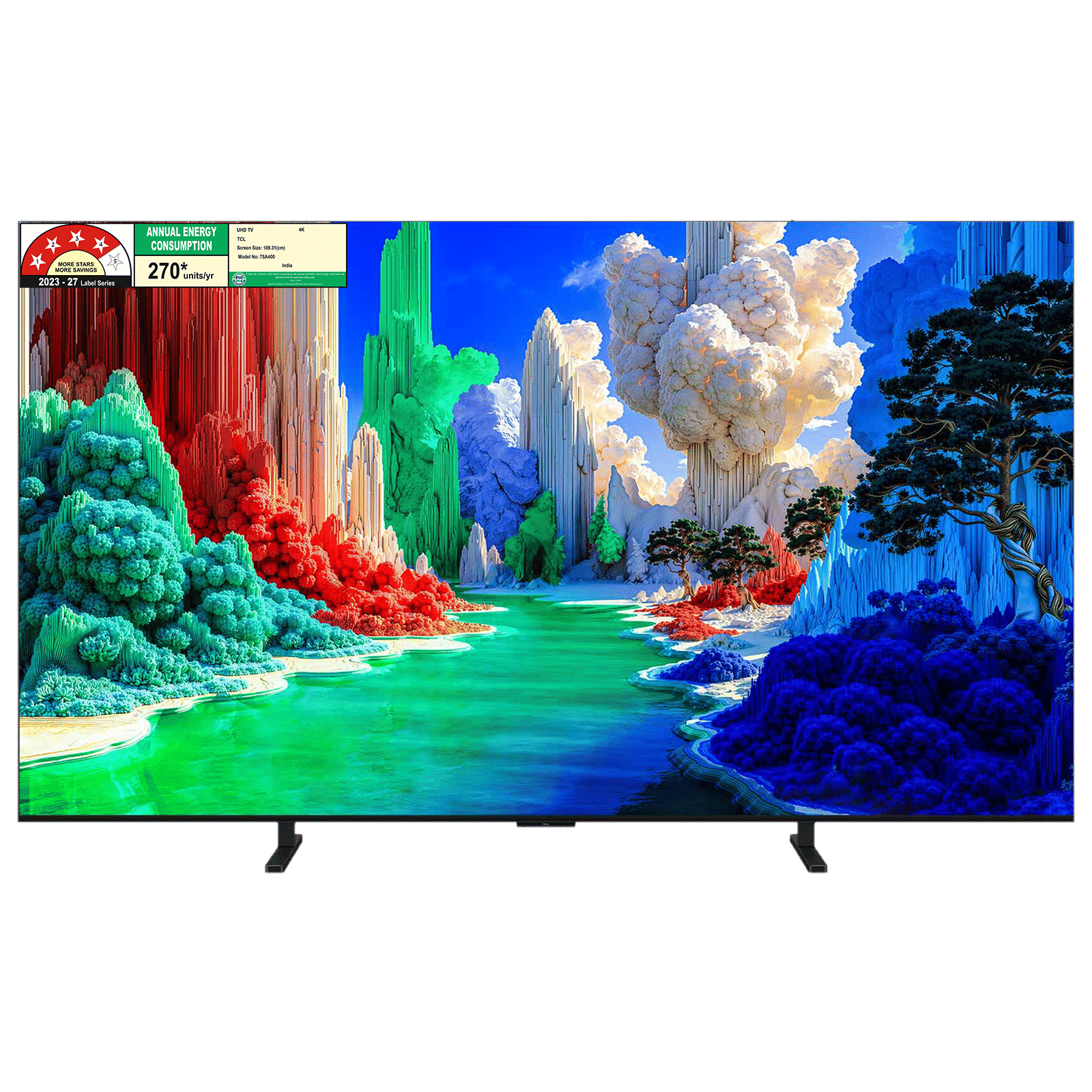 TCL A series 190.5 cm (75 inch) 4 Star QLED 4K Super Ultra HD Smart Google TV with Google Voice Assistant (2026 Model) TCL A series 190.5 cm (75 inch) 4 Star QLED 4K Super Ultra HD Smart Google TV with Google Voice Assistant (2026 Model)_1