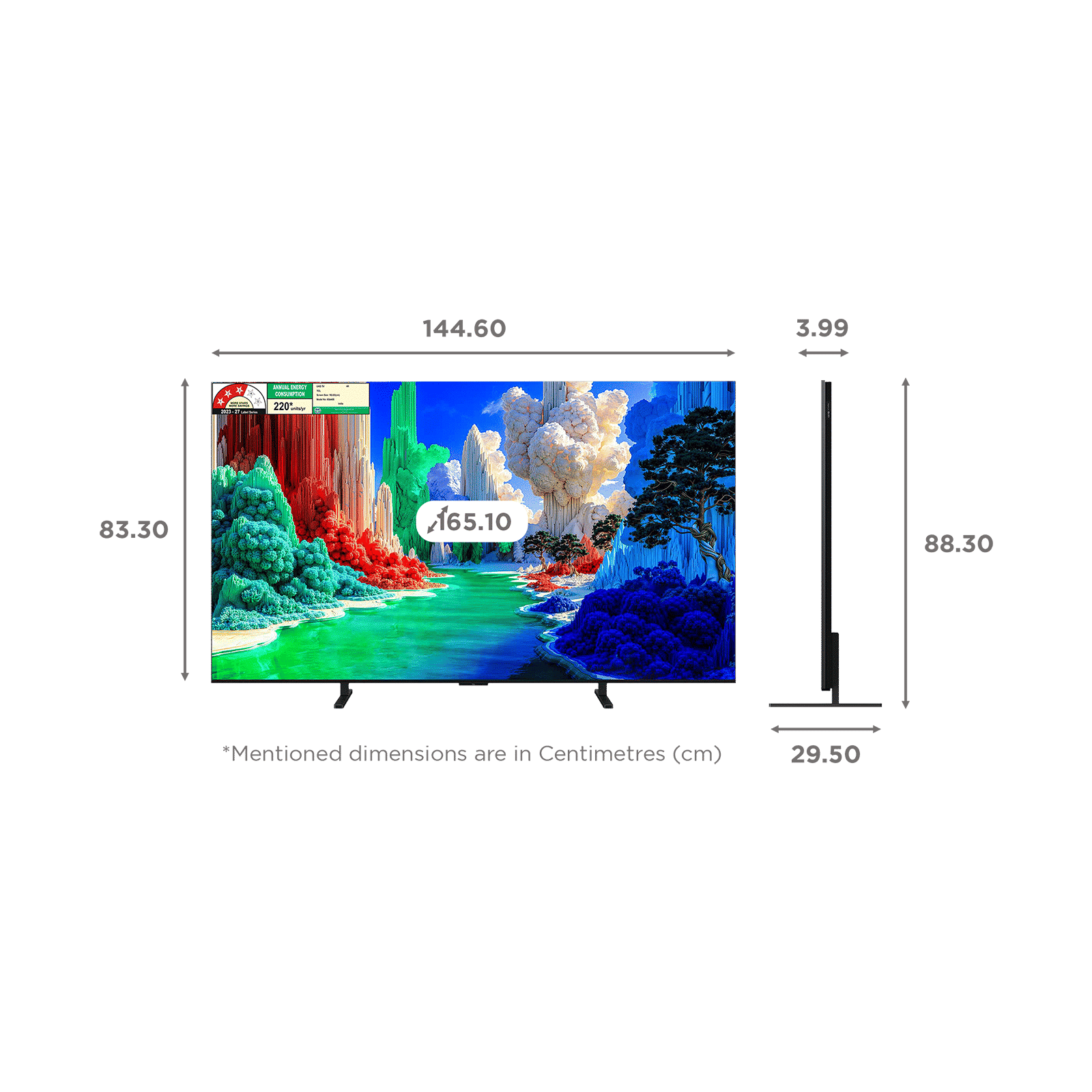 TCL P series 165.1 cm (65 inch) 3 Star QLED 4K Super Ultra HD Smart Google TV with Google Voice Assistant (2026 Model)_17