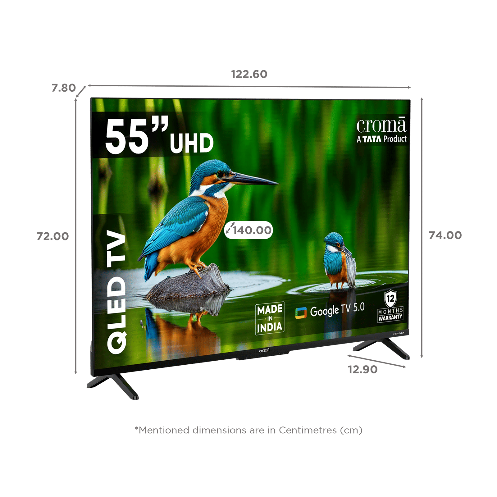 Croma 140 cm (55 inch) 4 Star QLED 4K Ultra HD Smart Google TV 5.0 with Flicker Free Technology (2026 model) Croma 140 cm (55 inch) 4 Star QLED 4K Ultra HD Smart Google TV 5.0 with Flicker Free Technology (2026 model)_2