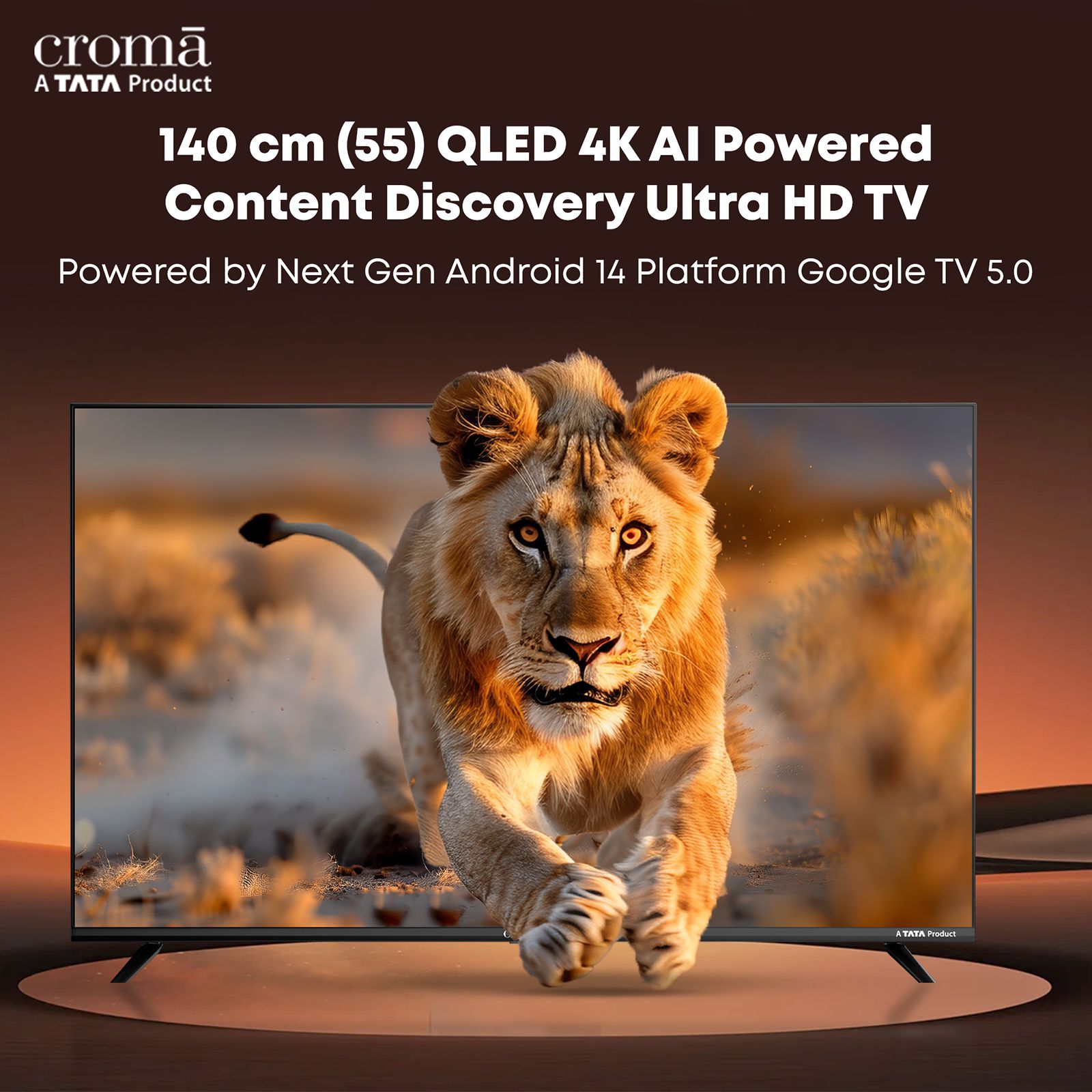 Croma 140 cm (55 inch) 4 Star QLED 4K Ultra HD Smart Google TV 5.0 with Flicker Free Technology (2026 model) Croma 140 cm (55 inch) 4 Star QLED 4K Ultra HD Smart Google TV 5.0 with Flicker Free Technology (2026 model)_3