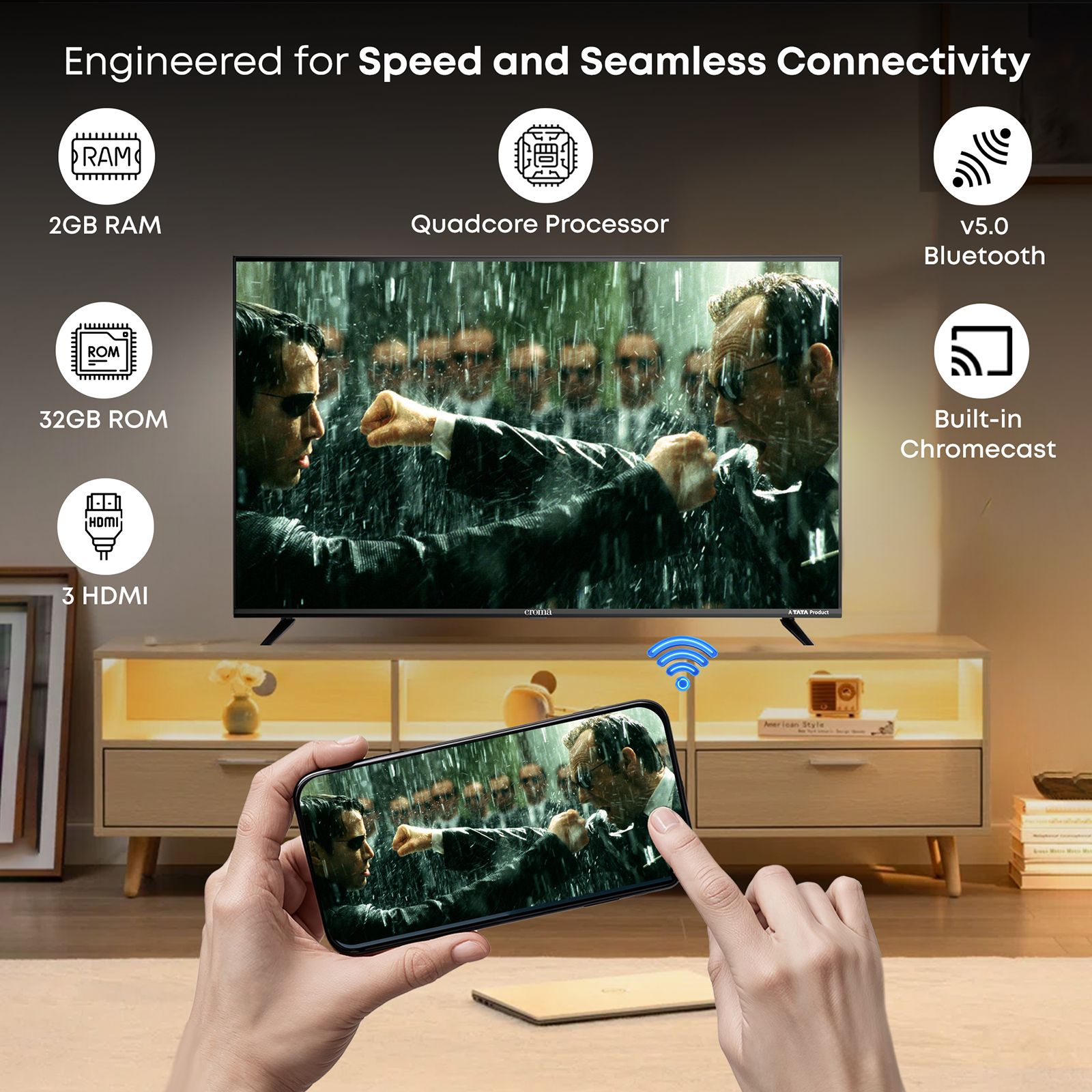 Croma 140 cm (55 inch) 4 Star QLED 4K Ultra HD Smart Google TV 5.0 with Flicker Free Technology (2026 model) Croma 140 cm (55 inch) 4 Star QLED 4K Ultra HD Smart Google TV 5.0 with Flicker Free Technology (2026 model)_7