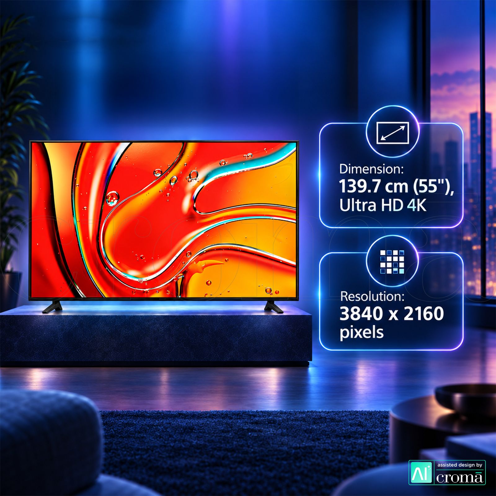 SONY BRAVIA 7II 139.7 cm (55 inch) 1 Star LED 4K Ultra HD Smart Google TV with Voice Assistant (2026 model) SONY BRAVIA 7II 139.7 cm (55 inch) 1 Star LED 4K Ultra HD Smart Google TV with Voice Assistant (2026 model)_4