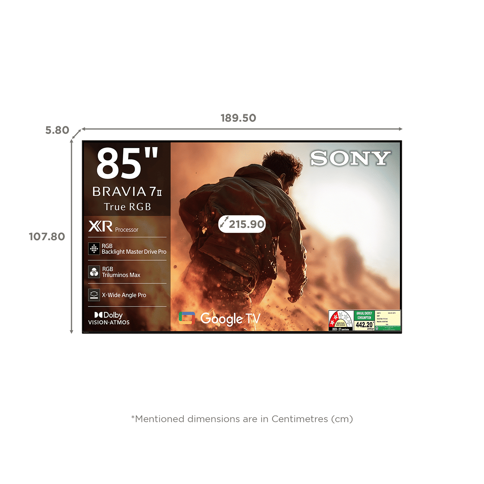 SONY BRAVIA 7II 215.9 cm (85 inch) 2 Star LED 4K Ultra HD Smart Google TV with Voice Assistant (2026 model) SONY BRAVIA 7II 215.9 cm (85 inch) 2 Star LED 4K Ultra HD Smart Google TV with Voice Assistant (2026 model)_14