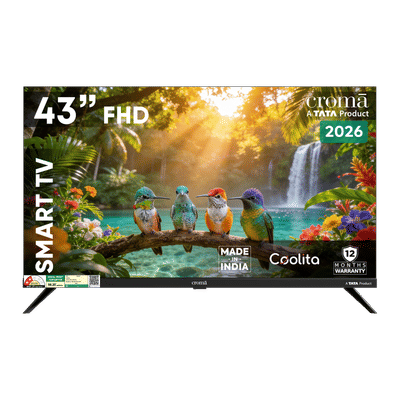 Croma 109 cm (43 inch) 2 Star Full HD LED Smart Coolita Version 3.0 TV with Dolby Audio (2026 Model)