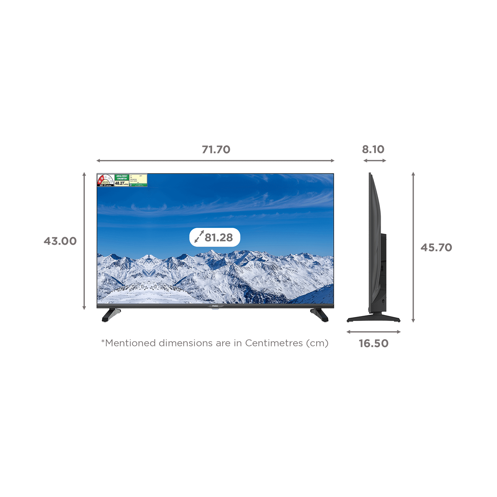 Haier K82G 81.28 cm (32 inch) 2 Star HD Ready LED-Backlit Smart Google TV with Google Voice Assistant (2026 model)_2