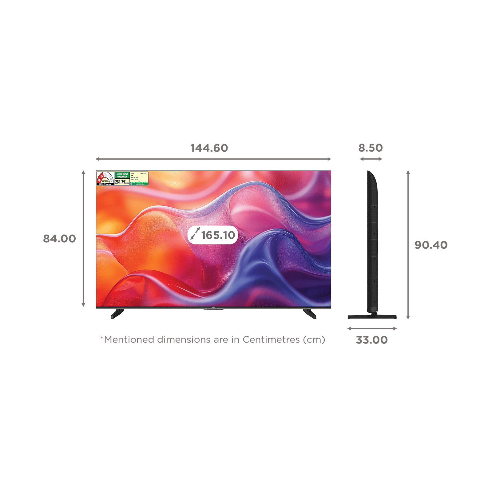 Haier P7 PRO 165.1 cm (65 inch) 2 Star 4K Ultra HD QLED Smart Google TV with Google Voice Assistant (2026 model)_2