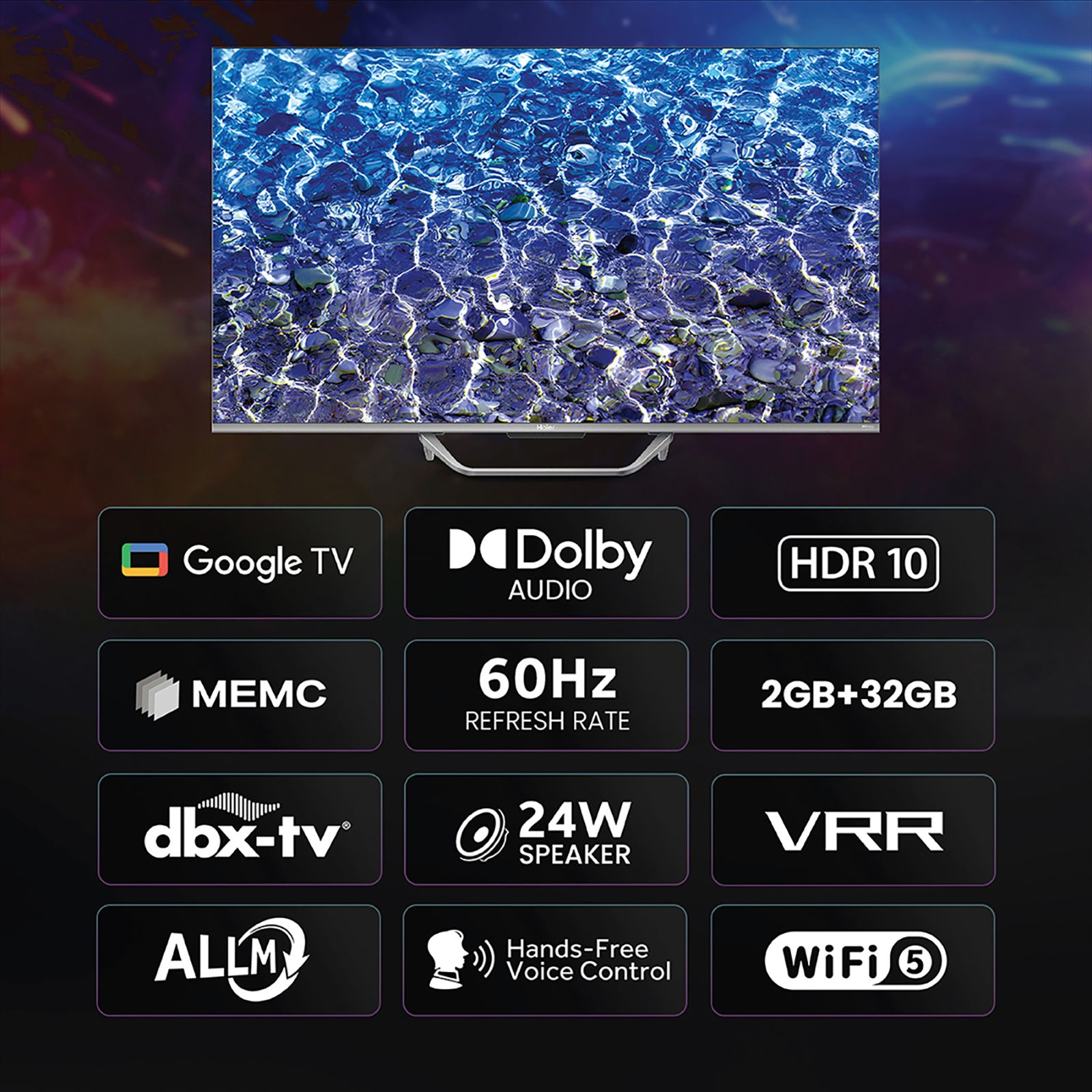 Haier S80F 109.22 cm (43 inch) 2 Star 4K Ultra HD QLED Smart Google TV with Google Voice Assistant (2025 model)_11