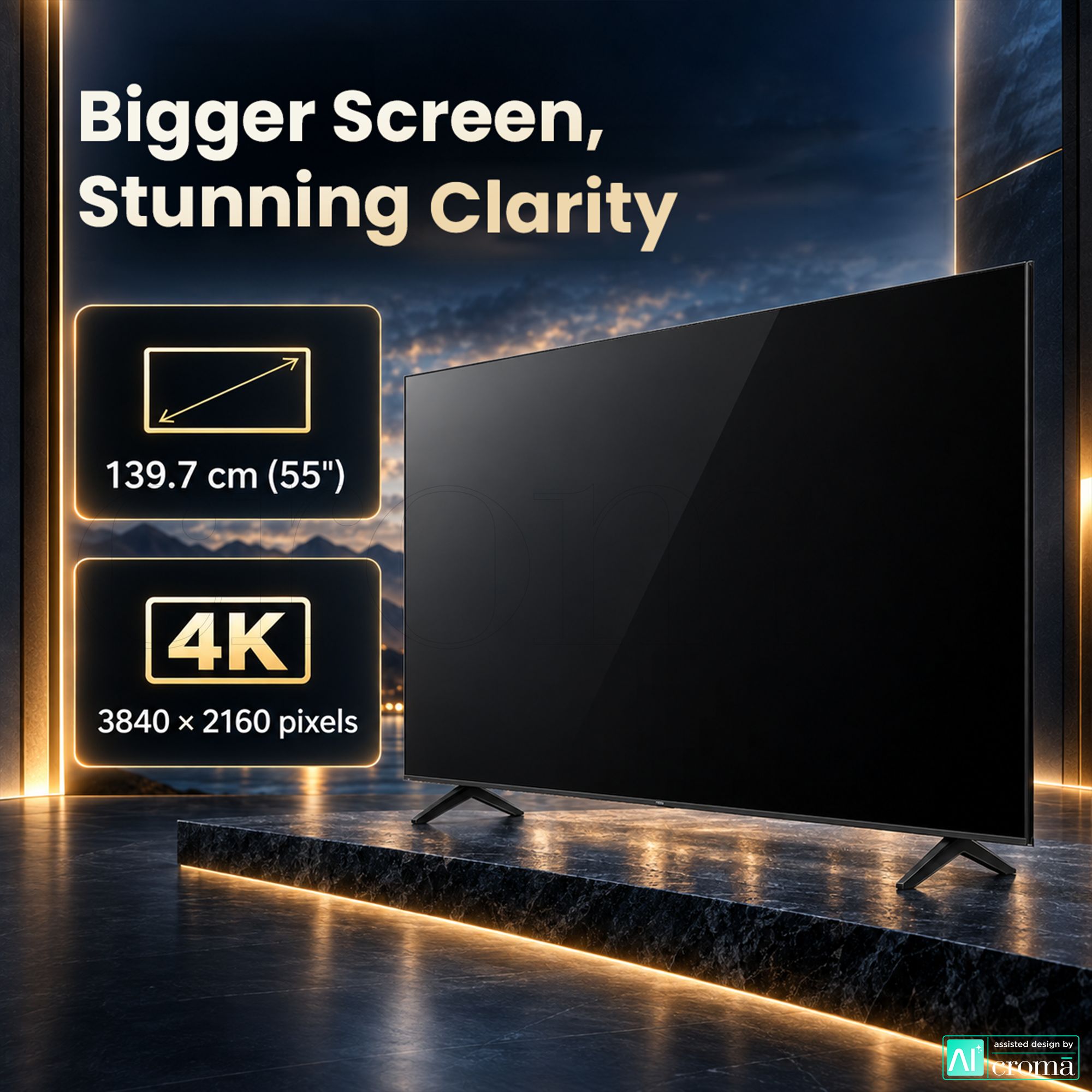 TCL T series 139.7 cm (55 inch) 3 Star QLED 4K Super Ultra HD Smart Google TV with Google Voice Assistant (2026) TCL T series 139.7 cm (55 inch) 3 Star QLED 4K Super Ultra HD Smart Google TV with Google Voice Assistant (2026)_4