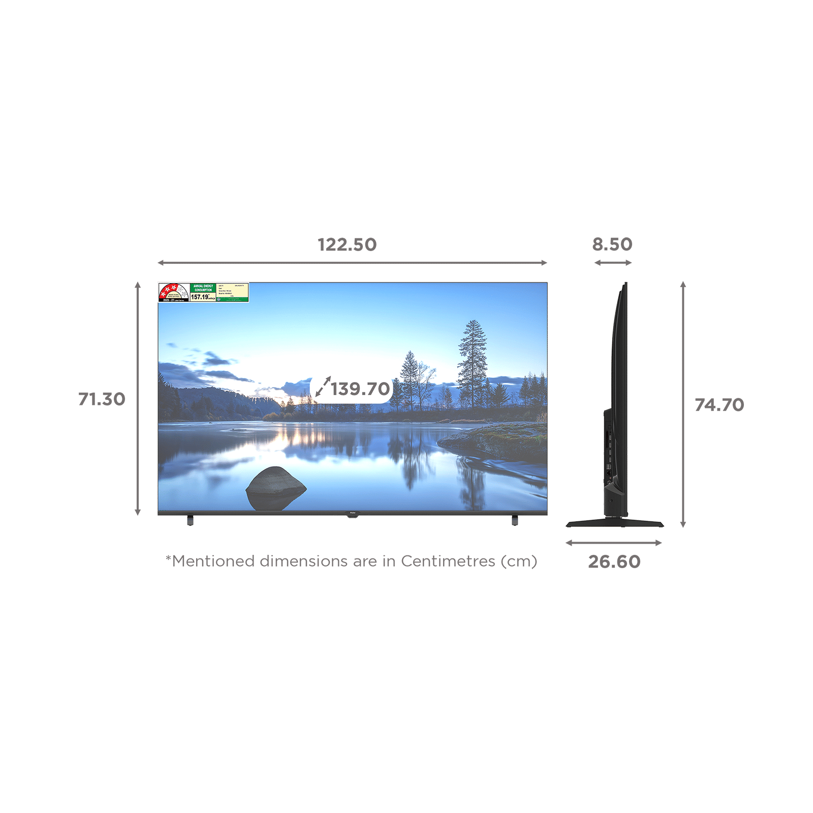 Haier K85GUX 139.7 cm (55 inch) 3 Star QLED 4K Ultra HD Smart Google TV with Google Voice Assistant (2026 model) Haier K85GUX 139.7 cm (55 inch) 3 Star QLED 4K Ultra HD Smart Google TV with Google Voice Assistant (2026 model)_2