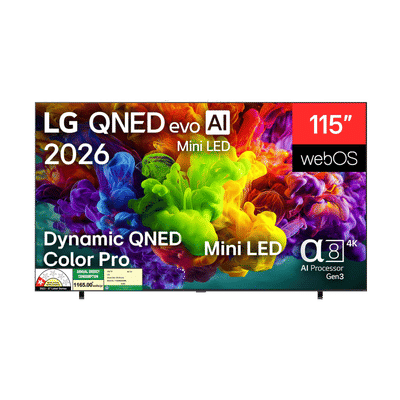 LG evo AI 292 cm (115 inch) 1 Star QNED Mini LED 4K Ultra HD Smart webOS TV with Dolby Vision (2026 model)