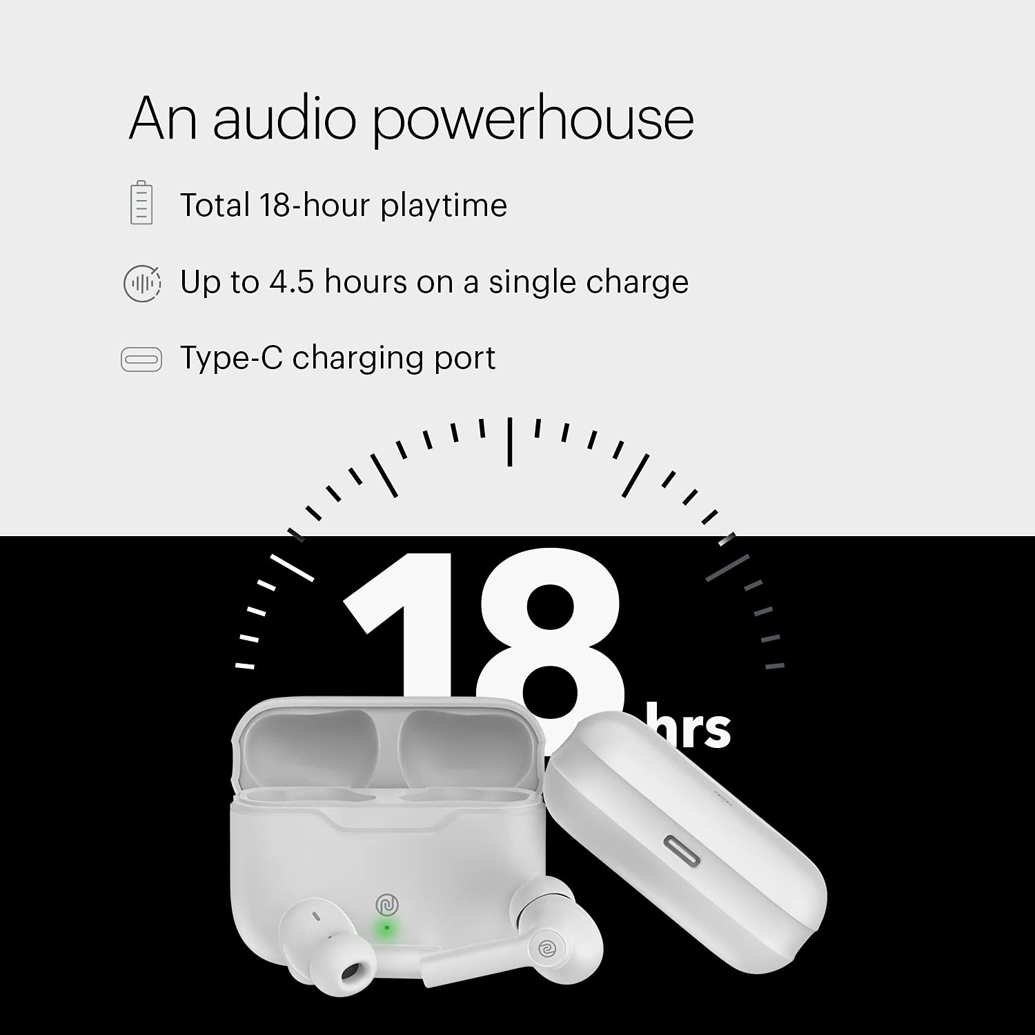 noise Buds VS103 AUD-HDPHN-BUDSVS10 TWS Earbuds (IPX5 Water Resistant, Hyper Sync Technology, Jet Black)_6