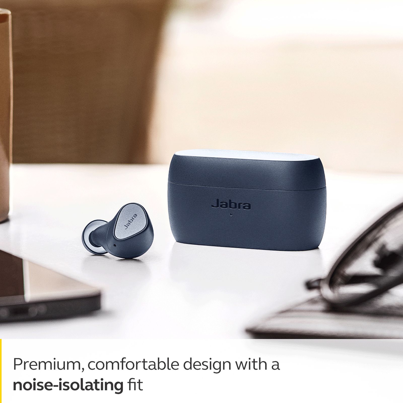 Jabra Elite 3 TWS Earbuds with Passive Noise Cancellation (IP55 Water Resistant, 28 Hours Playback, Navy Blue) Jabra Elite 3 TWS Earbuds with Passive Noise Cancellation (IP55 Water Resistant, 28 Hours Playback, Navy Blue)_8