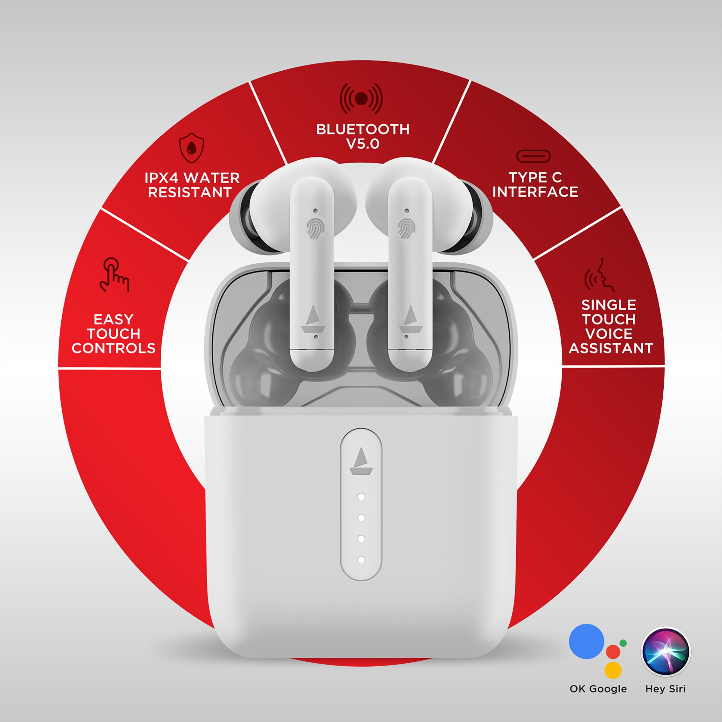 boAt Airdopes 148 TWS Earbuds with Environmental Noise Cancellation (IPX4 Sweat & Water Resistant, 42 Hours Playtime, White Purity)_7