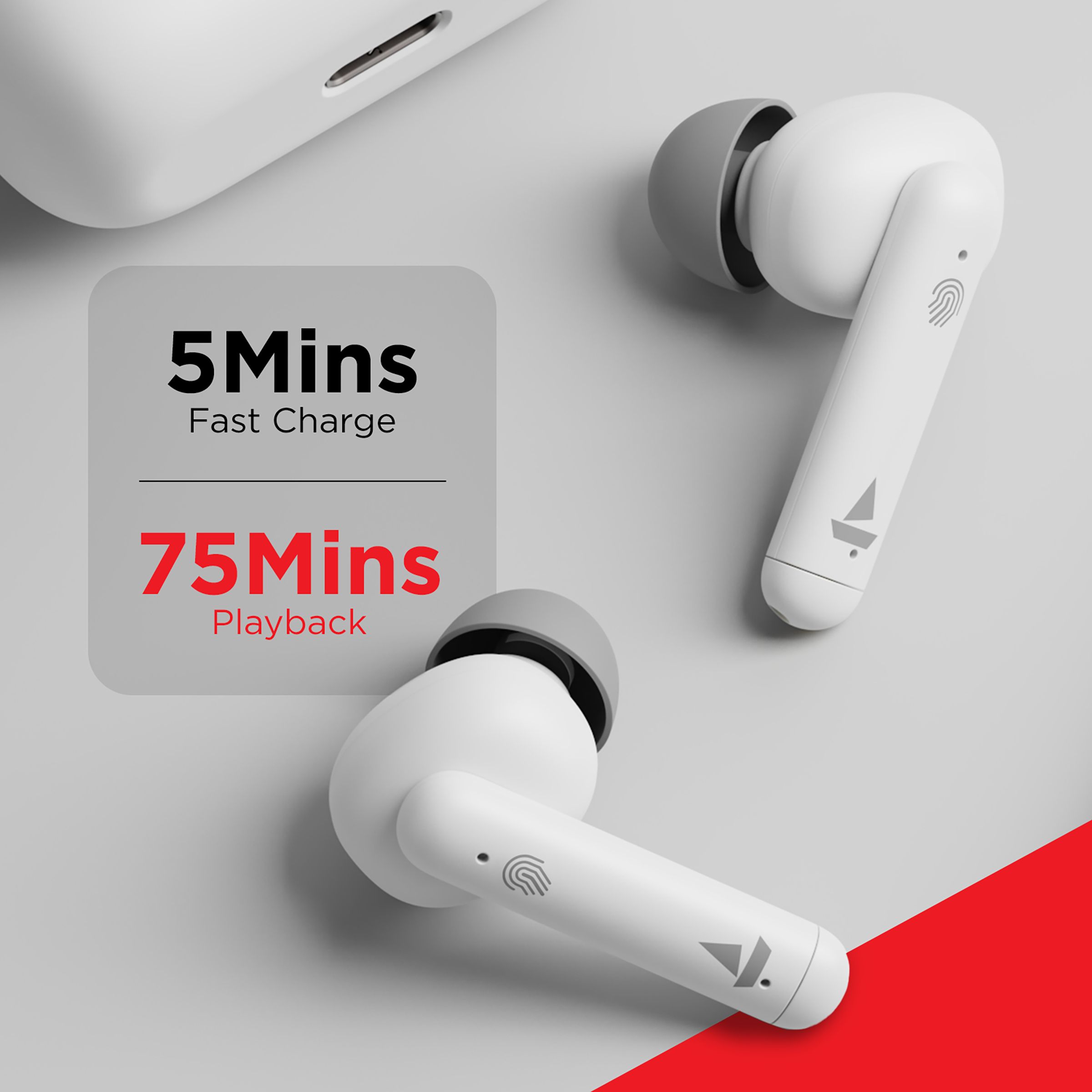boAt Airdopes 148 TWS Earbuds with Environmental Noise Cancellation (IPX4 Sweat & Water Resistant, 42 Hours Playtime, White Purity)_5