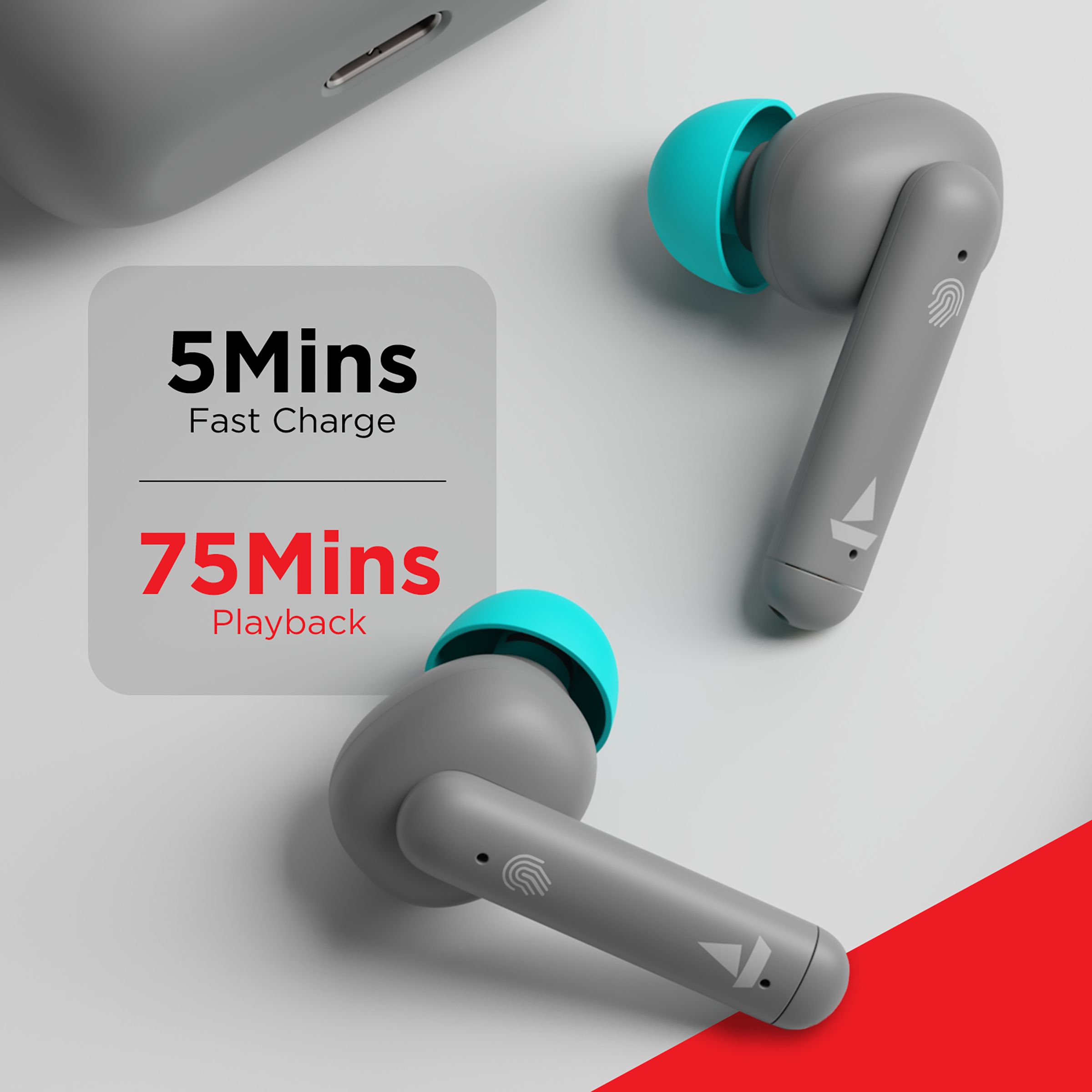 boAt Airdopes 148 TWS Earbuds with Environmental Noise Cancellation (IPX4 Sweat & Water Resistant, 42 Hours Playtime, Cyan Cider) boAt Airdopes 148 TWS Earbuds with Environmental Noise Cancellation (IPX4 Sweat & Water Resistant, 42 Hours Playtime, Cyan Cider)_5