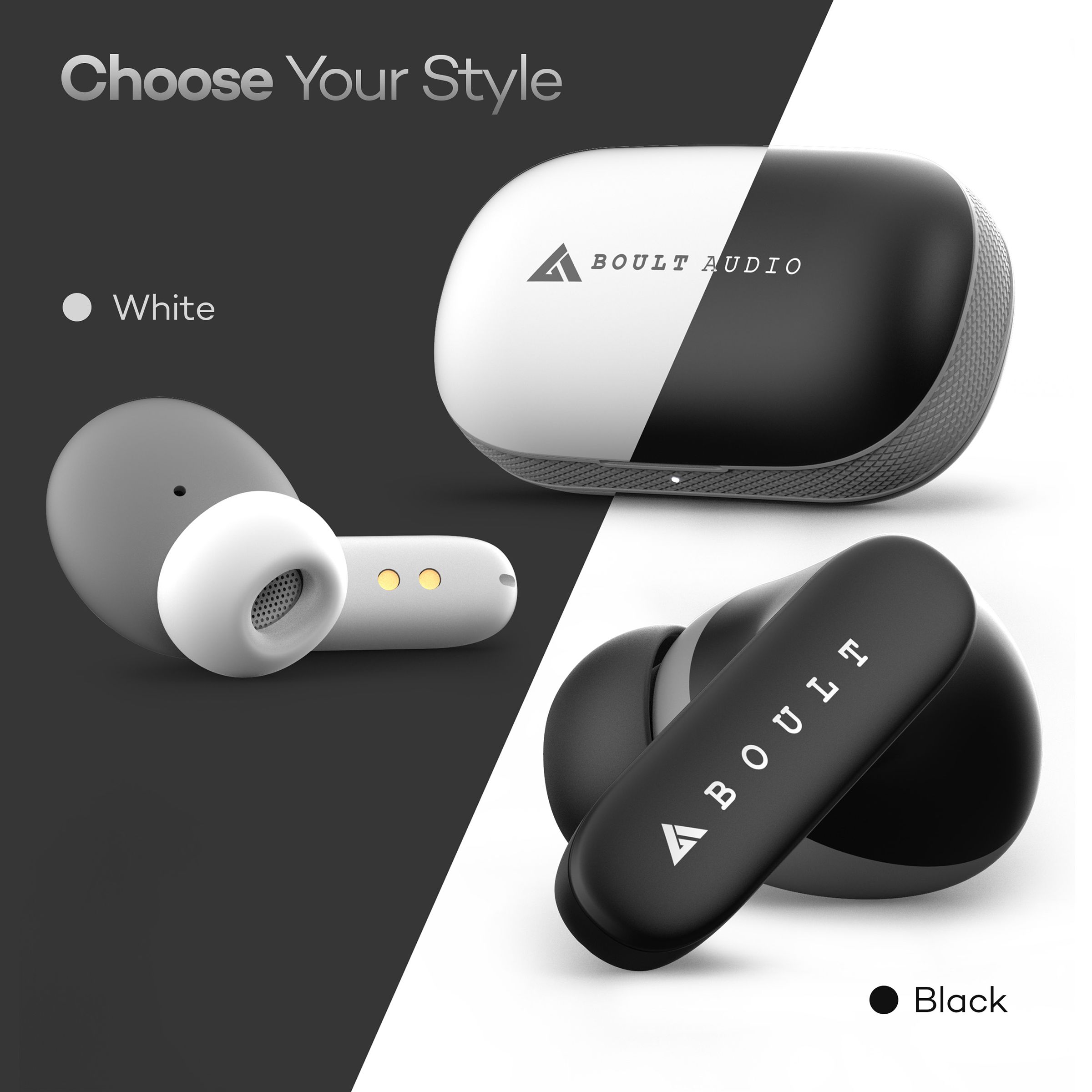 GOBOULT AirBass Y1 TWS Earbuds (IPX5 Water Resistant, Upto 40 Hours Playback, Black) GOBOULT AirBass Y1 TWS Earbuds (IPX5 Water Resistant, Upto 40 Hours Playback, Black)_7