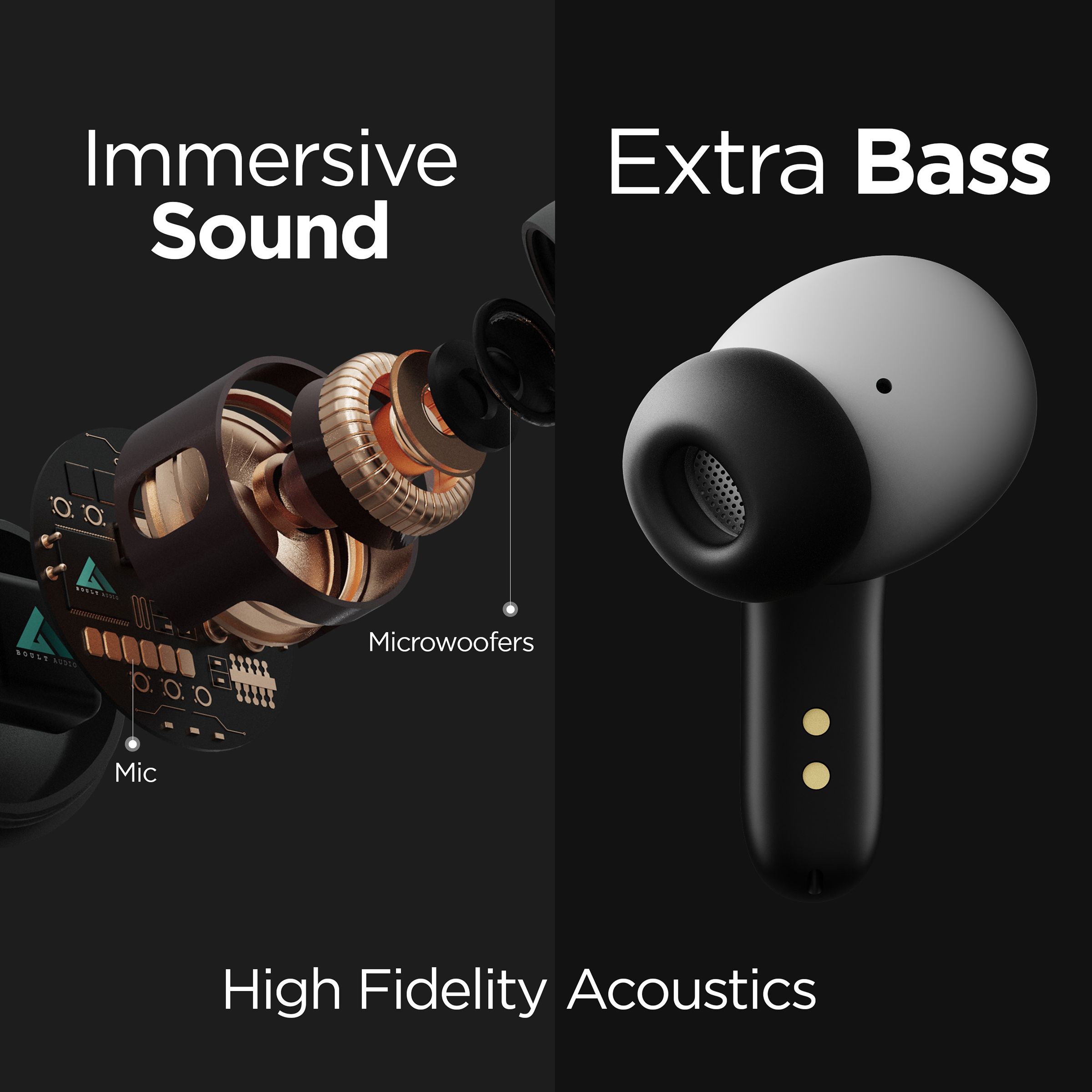 GOBOULT AirBass Y1 TWS Earbuds (IPX5 Water Resistant, Upto 40 Hours Playback, Black) GOBOULT AirBass Y1 TWS Earbuds (IPX5 Water Resistant, Upto 40 Hours Playback, Black)_8