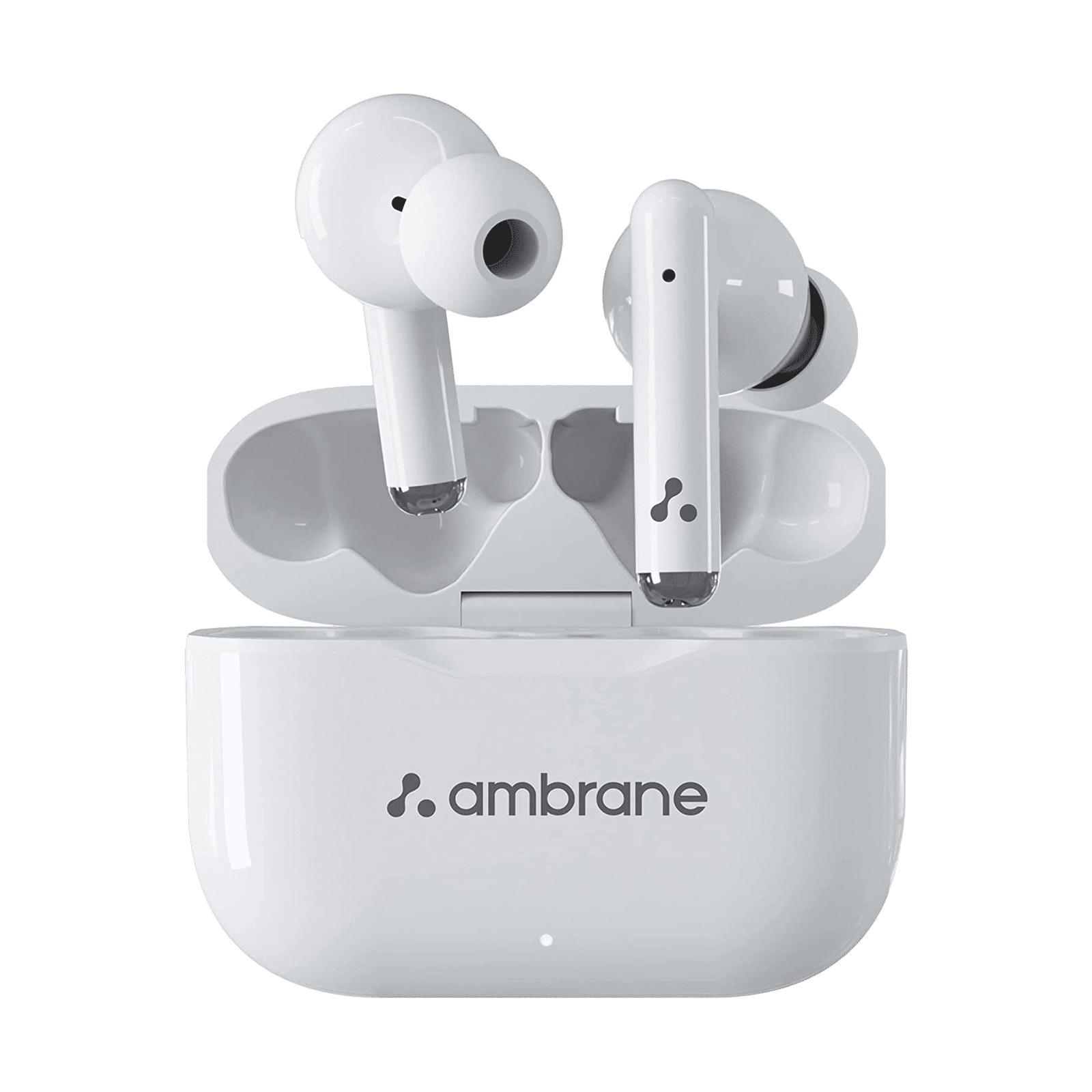 ambrane Dots 38 TWS Earbuds (IPX4 Water Resistant, 19 Hours Playtime, White)_1