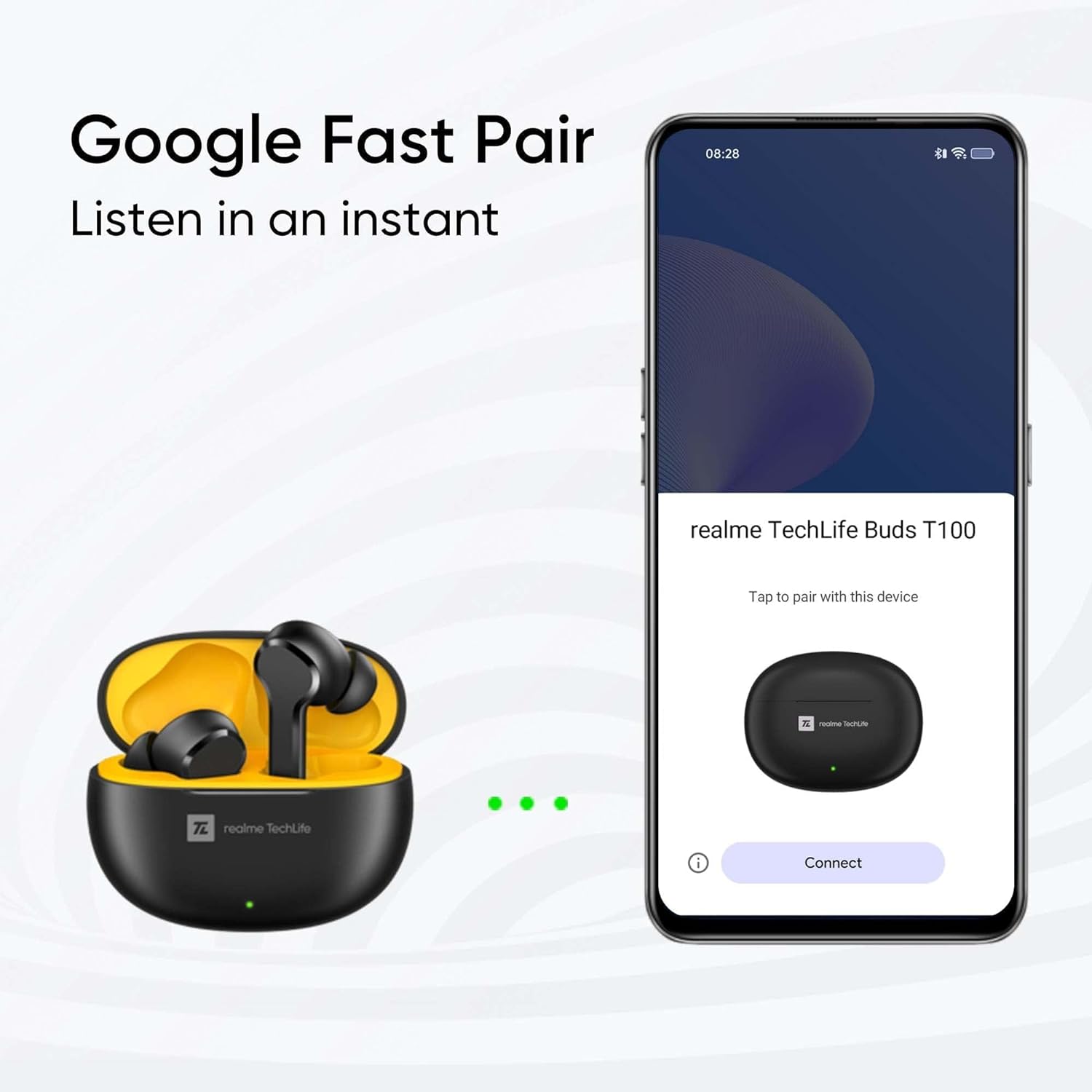 realme Techlife RMA2109 Earbuds with AI Environment Noise Cancellation (IPX5 Water Resistant, Google Fast Pair, White) realme Techlife RMA2109 Earbuds with AI Environment Noise Cancellation (IPX5 Water Resistant, Google Fast Pair, White)_15