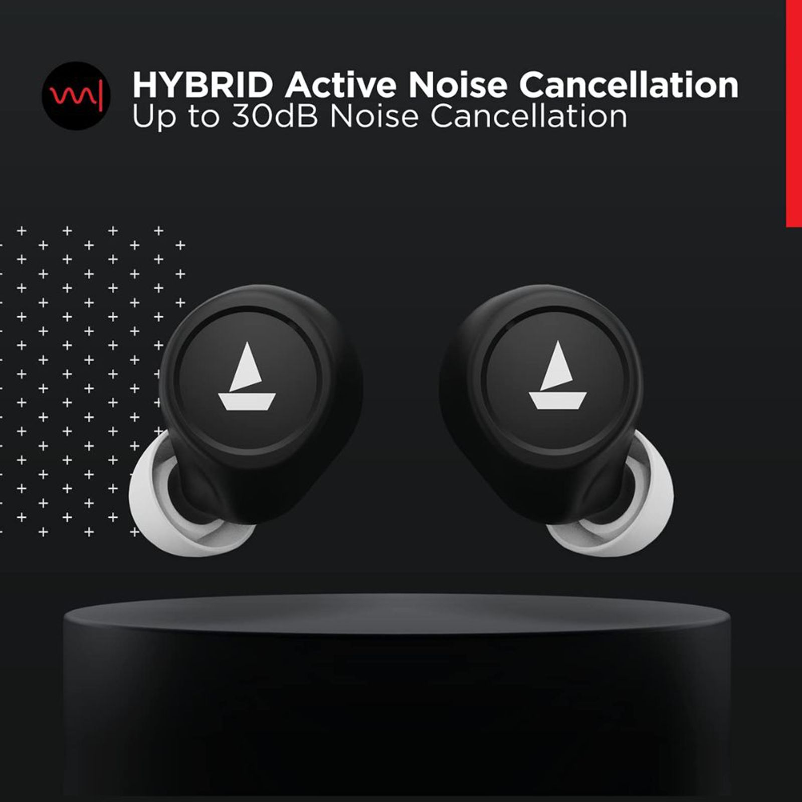 boAt Airdopes 501 with Active Noise Cancellation (IPX4 Water Resistant, ASAP Charge, Carbon Black)_4
