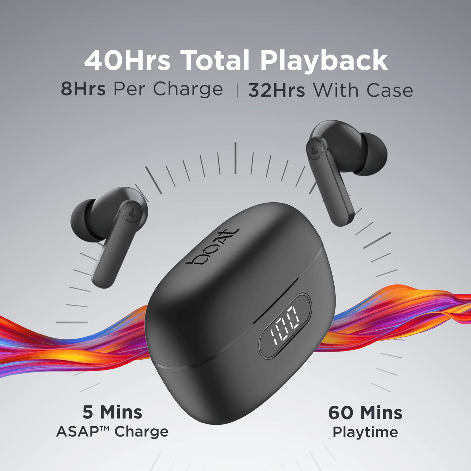 boAt Airdopes 121 Pro TWS Earbuds with Environmental Noise Cancellation Technology (IPX4 Water Resistance, ASAP Charge, Black) boAt Airdopes 121 Pro TWS Earbuds with Environmental Noise Cancellation Technology (IPX4 Water Resistance, ASAP Charge, Black)_5