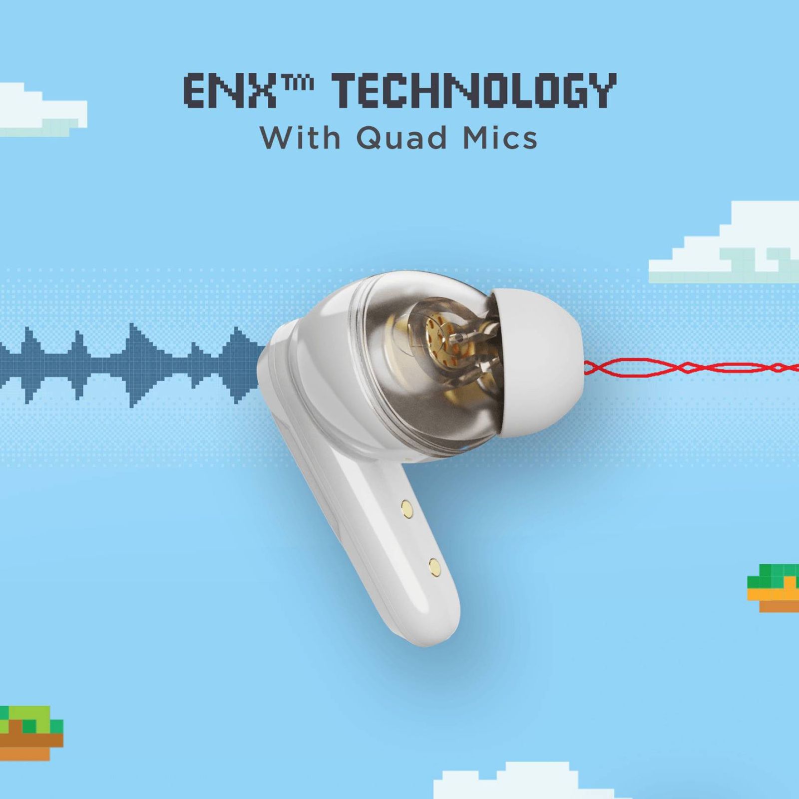 boAt Airdopes 191G TWS Earbuds (IPX5 Water Resistance, Quad Mics, White Siberia)_5