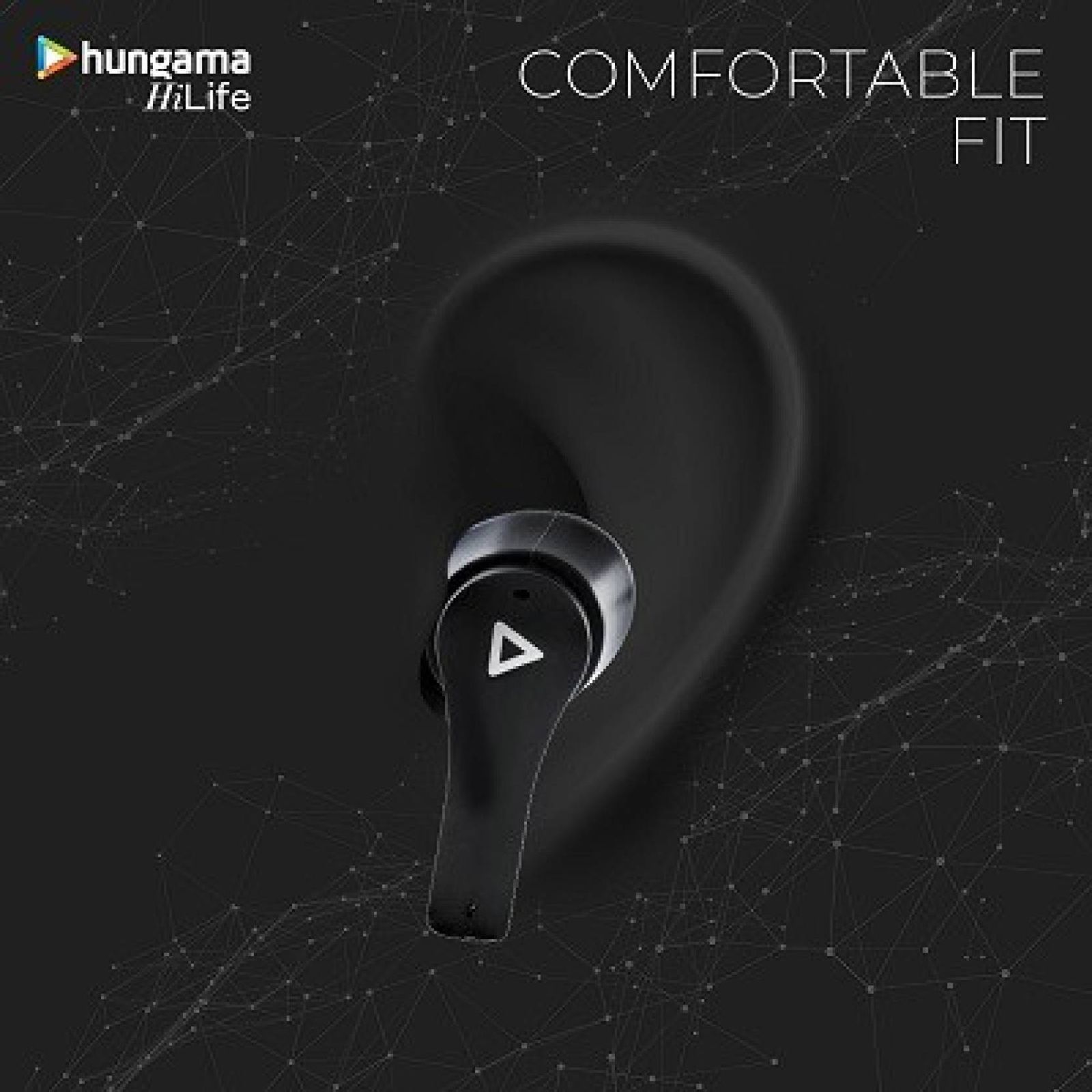 Hungama HiLife Bounce 301 TWS Earbuds (IPX4 Water & Sweat Resistant, Upto 40 Hours Playback, Black) Hungama HiLife Bounce 301 TWS Earbuds (IPX4 Water & Sweat Resistant, Upto 40 Hours Playback, Black)_8
