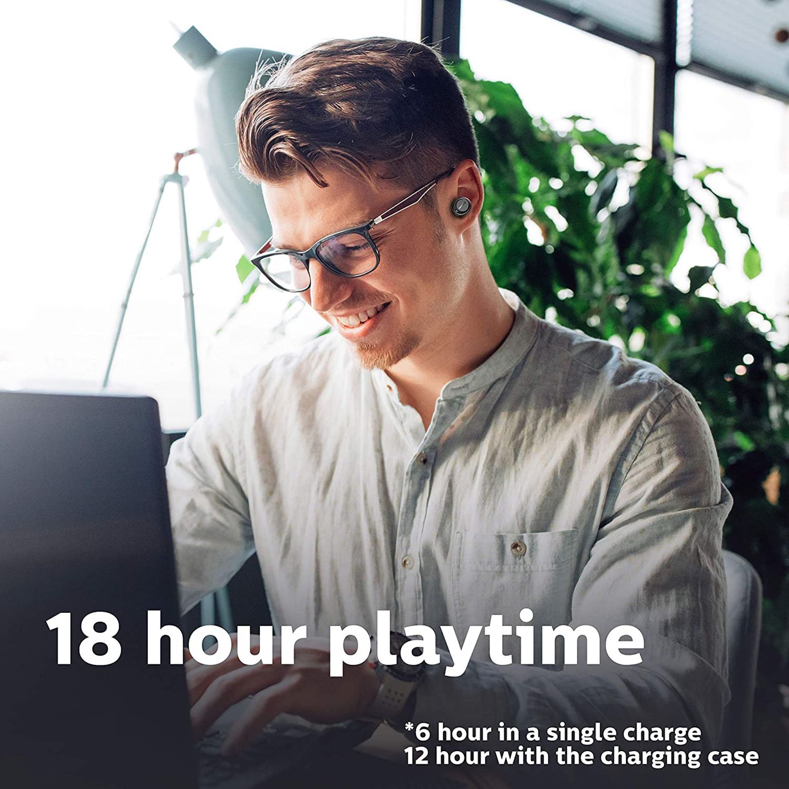 PHILIPS TAT1215 TWS Earbuds (IPX4 Splash & Sweat Resistant, Upto 18 Hours Playback, Black) PHILIPS TAT1215 TWS Earbuds (IPX4 Splash & Sweat Resistant, Upto 18 Hours Playback, Black)_7
